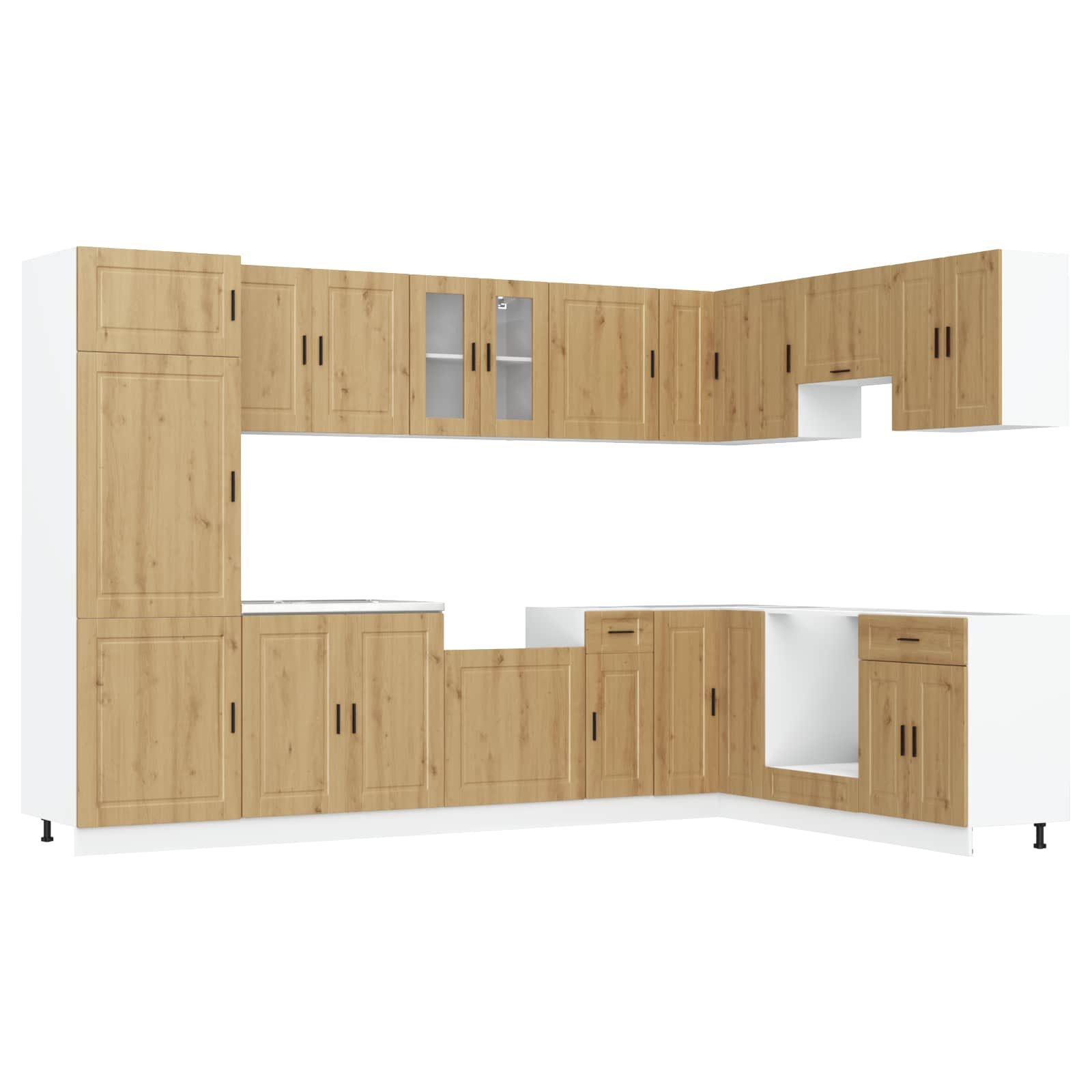 vidaXL Badezimmerspiegelschrank Waschbecken-Unterschrank mit Tür Porto Weiß 80 x 46 x 81.5 cm (1-St)