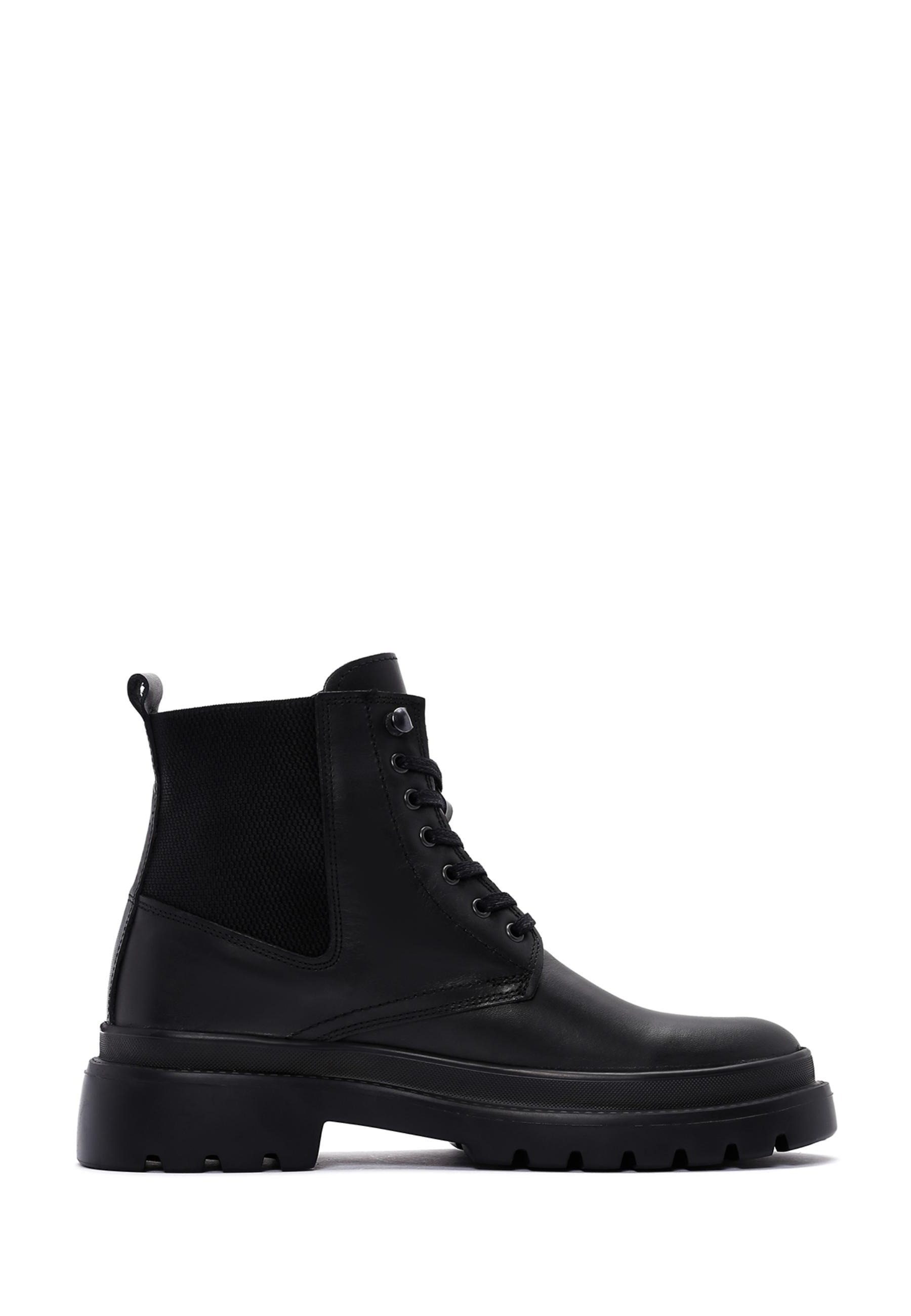 Derimod Leder Stiefeletten Ankleboots Schnürsenkel, Textilfutter, EVA Sohle günstig online kaufen