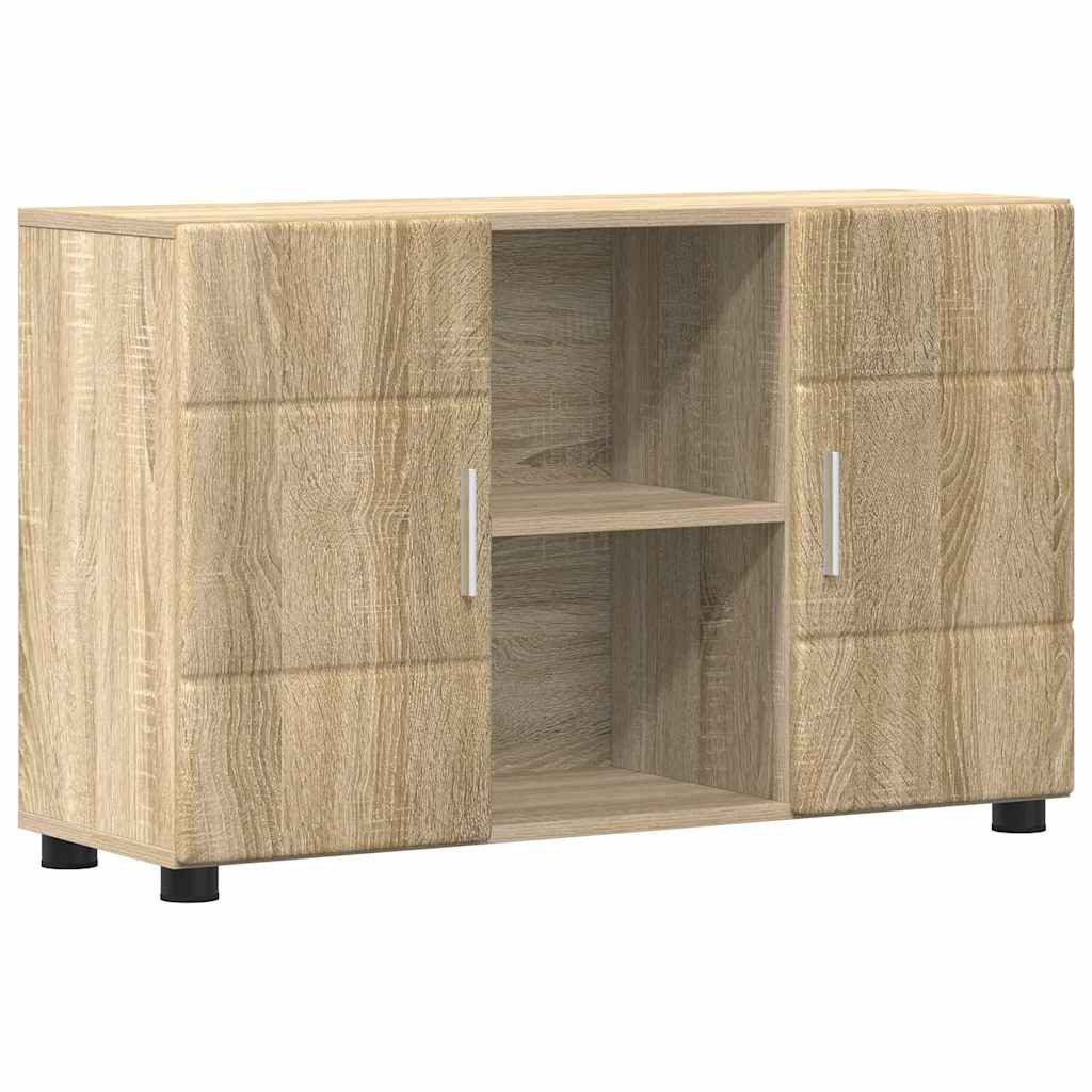 vidaXL Sideboard 88,5 x 30,5 x 55,5 cm Sideboard Schrank Wohnzimmer Sonoma-Eiche 88