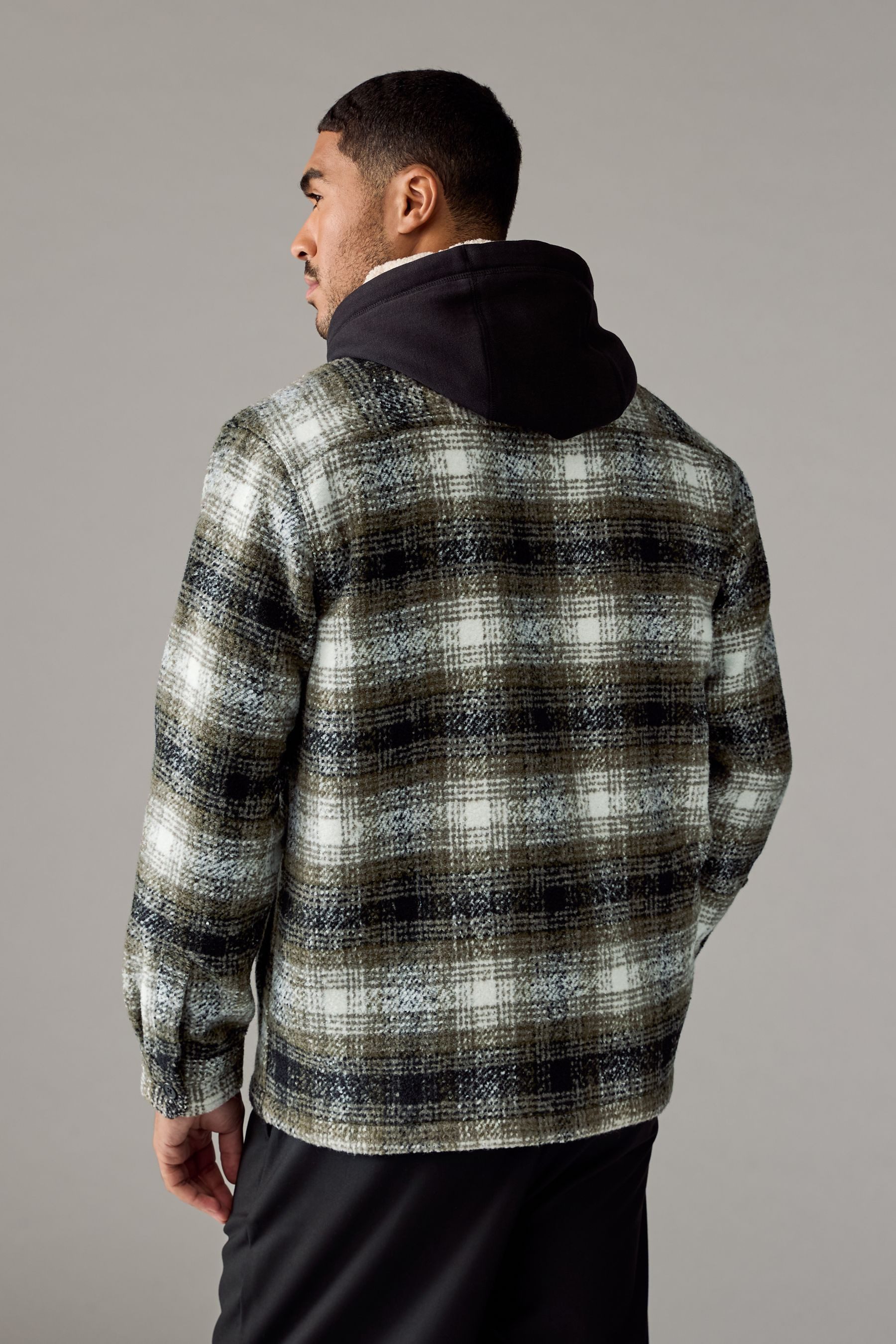 Next Hemdjacke Karierte Hemdjacke mit Teddyfutter günstig online kaufen