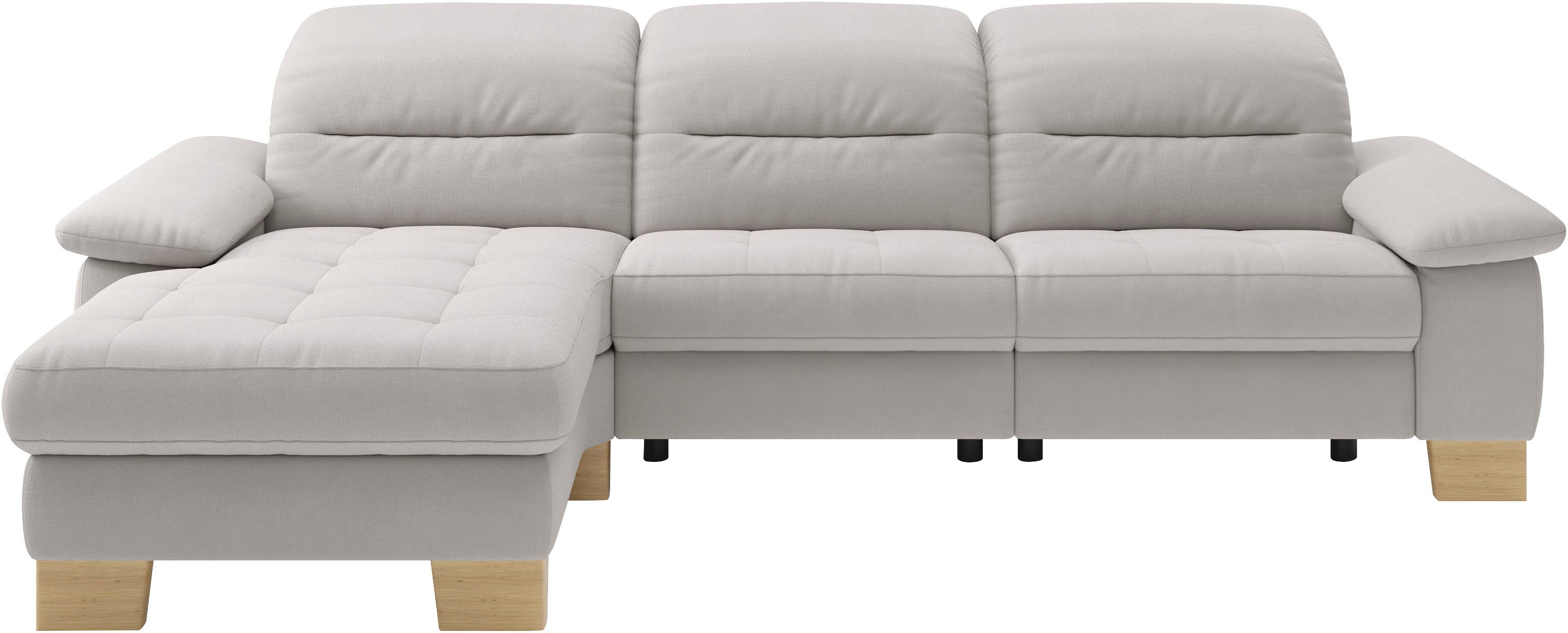 Home affaire Ecksofa Basel, mit vollmotorischem Relaxkomfort, Breite 283cm