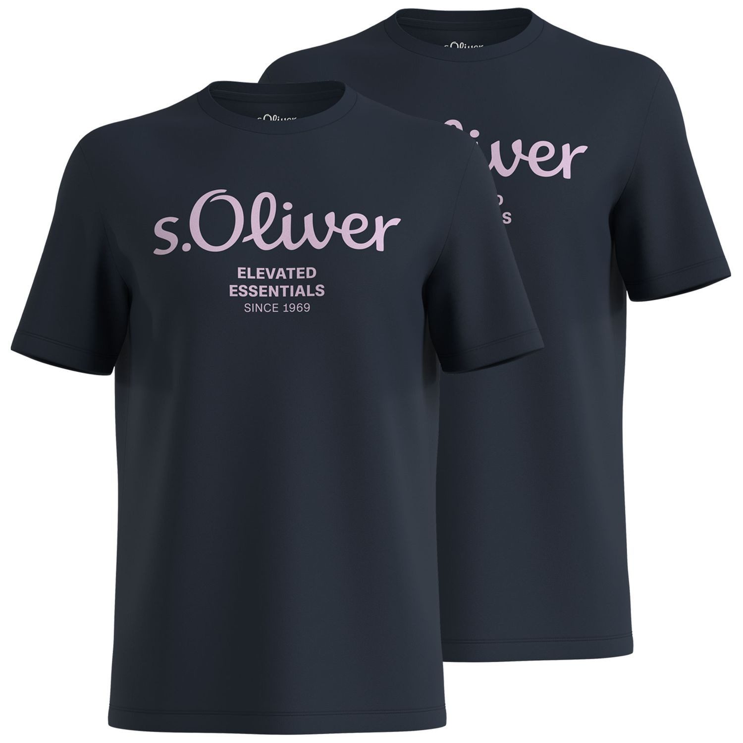 s.Oliver T-Shirt Casual (2-tlg) mit Rundhals-Ausschnitt, günstig online kaufen