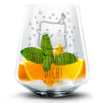 Mr. & Mrs. Panda Cocktailglas Toast Party - Transparent - Geschenk, für Ehemann, Liebesbeweis, Freu, Premium Glas, Einzigartige Gravur