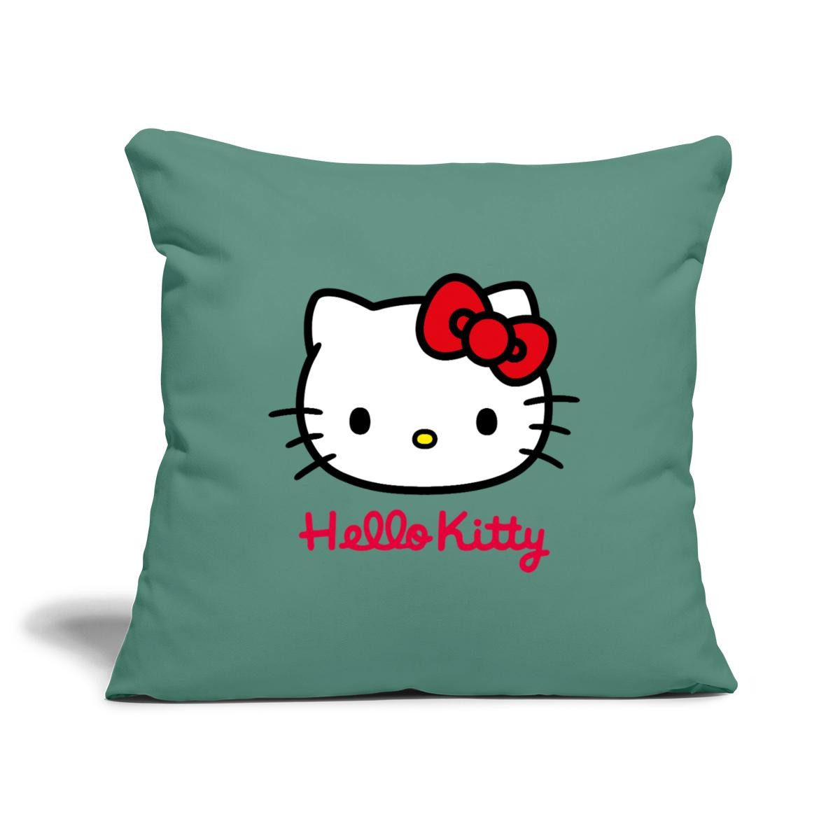 Spreadshirt Kissenbezug Hello Kitty Klassisch Mit Schriftzug Kissenbezug 45x45 cm