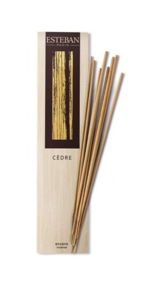 Esteban Räucherstäbchen Cedre - 20 Stück, Räucherstäbchen aus Bambus (Indisches Weihrauch)