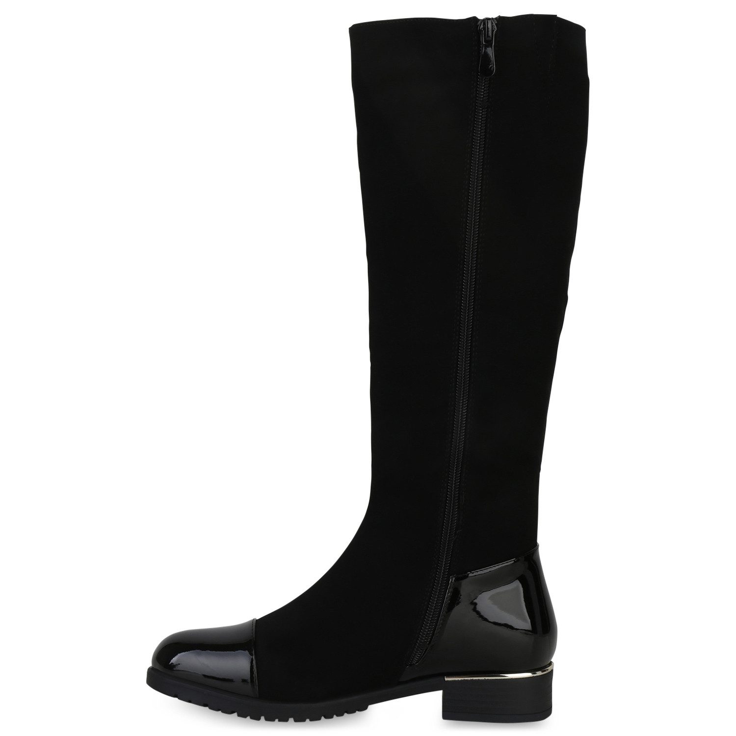 VAN HILL 840545 Stiefel Damen Leicht Gefütterte Klassische Stiefel Profil-Sohle
