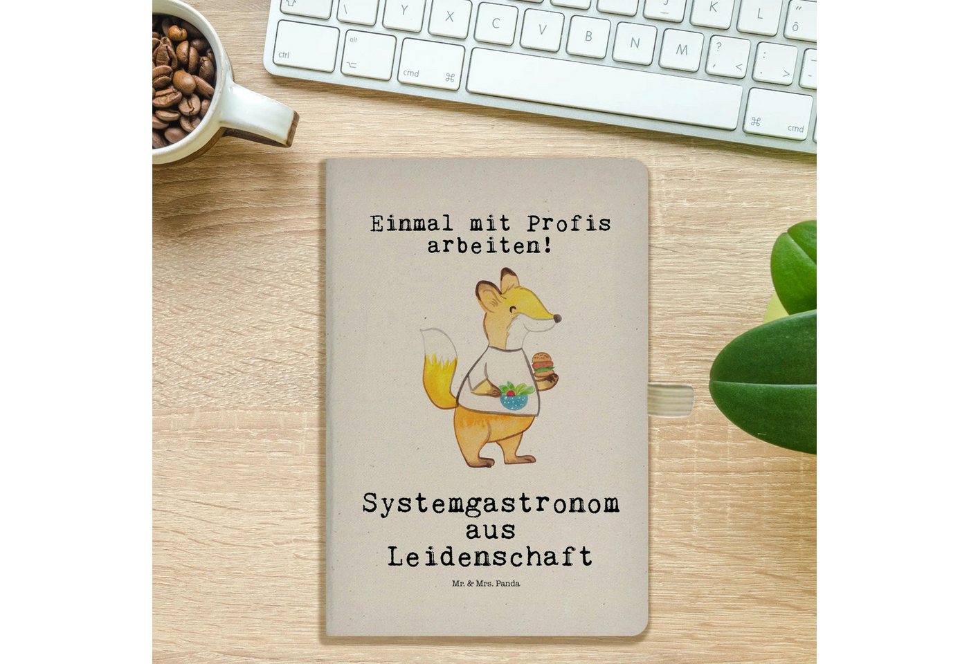 Thumbnail - Mr. & Mrs. Panda Notizbuch Systemgastronom Leidenschaft - Transparent - Geschenk, Abschied, Firm Mr. & Mrs. Panda, Inspi...