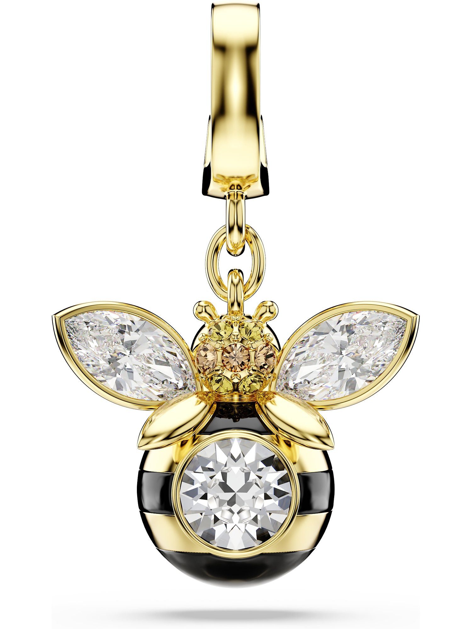 Swarovski Kettenanhänger Swarovski Damen-Charm Metall 3 Swarovski-Kristall