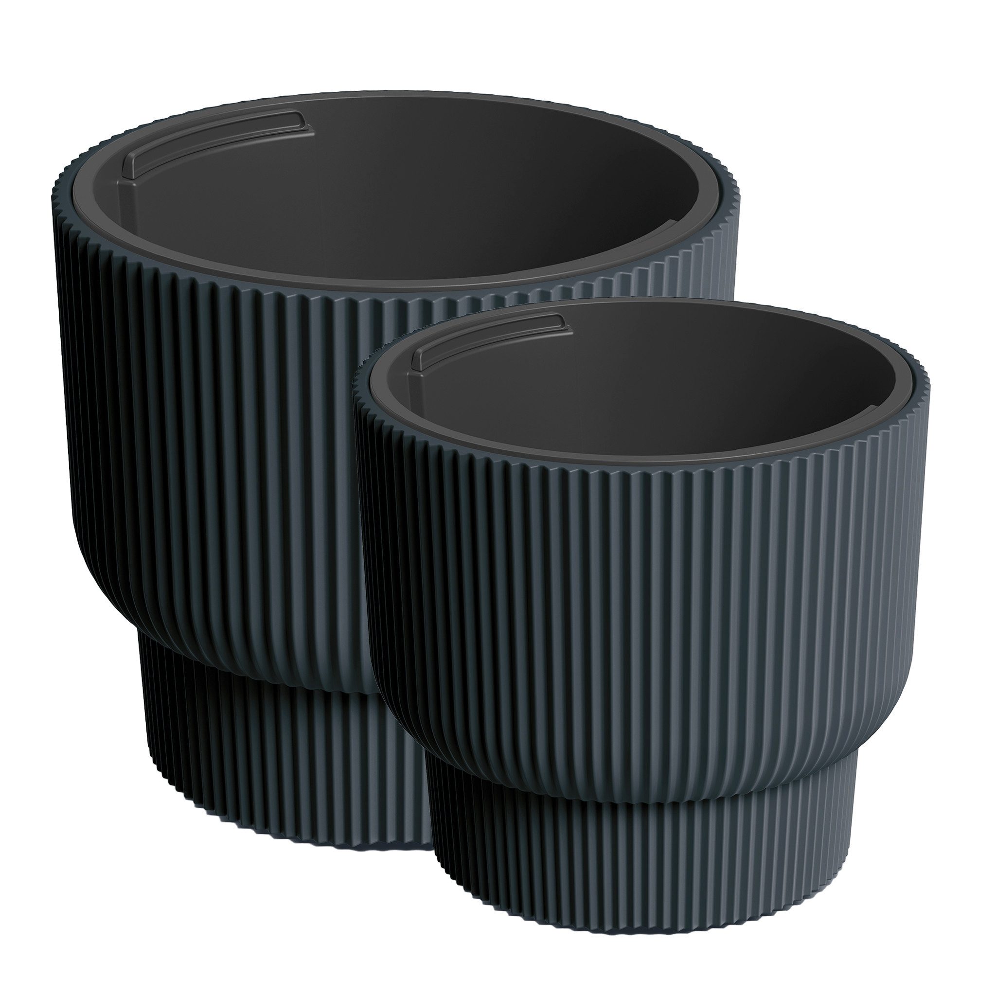 VidaAtHome.de Blumentopf Design-Pflanzgefäße-Set ULEY (2er Set)