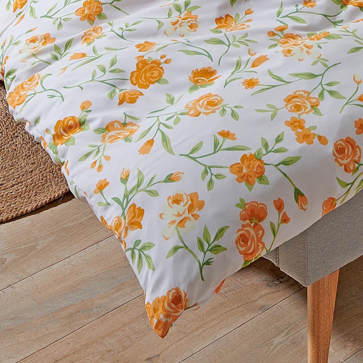 TRAUMSCHLAF Bettwäsche Nürnberg orange, Mikrofaser, 2 teilig