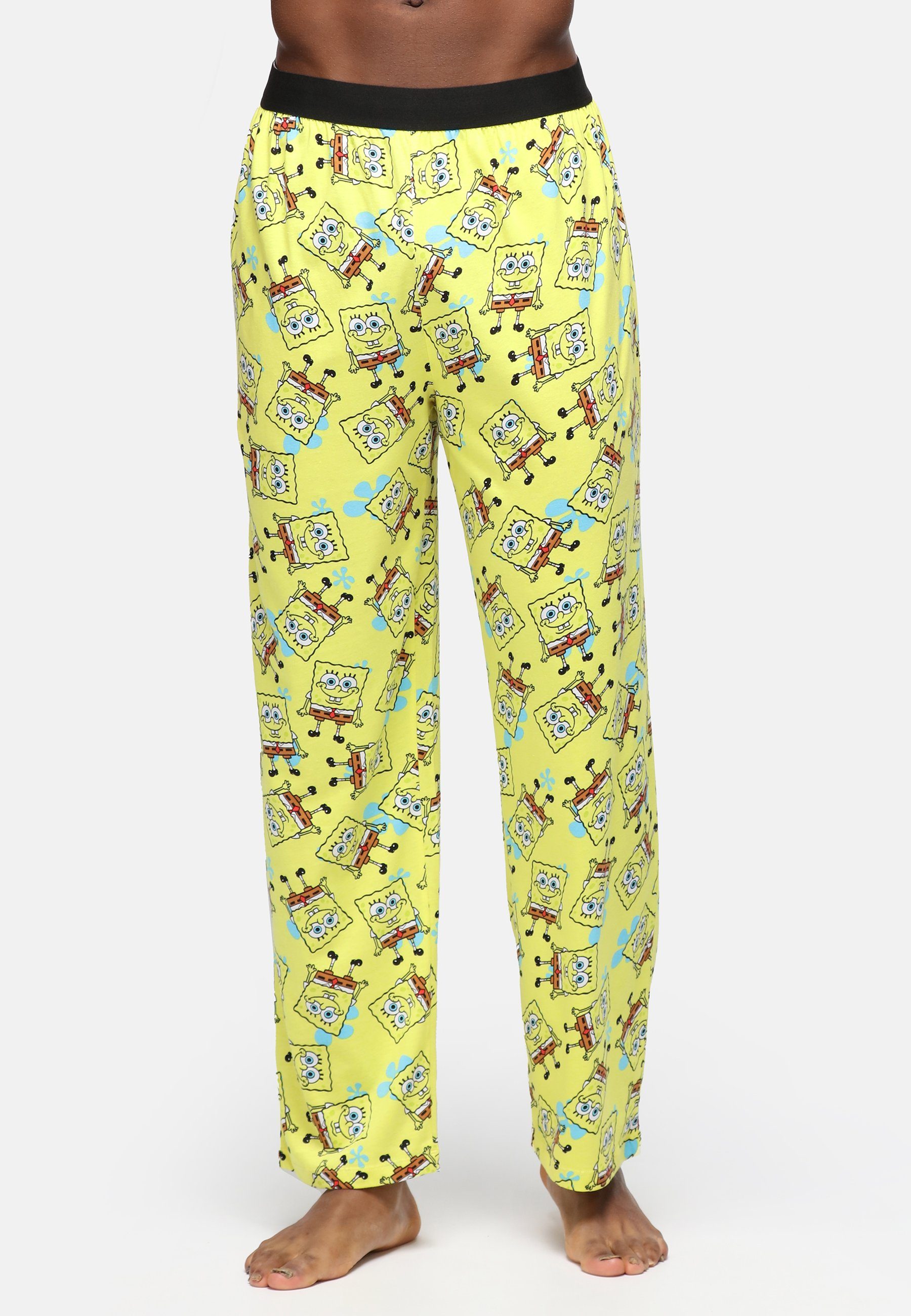 Recovered Loungepants Loungepants - Spongebob all over print - yellow