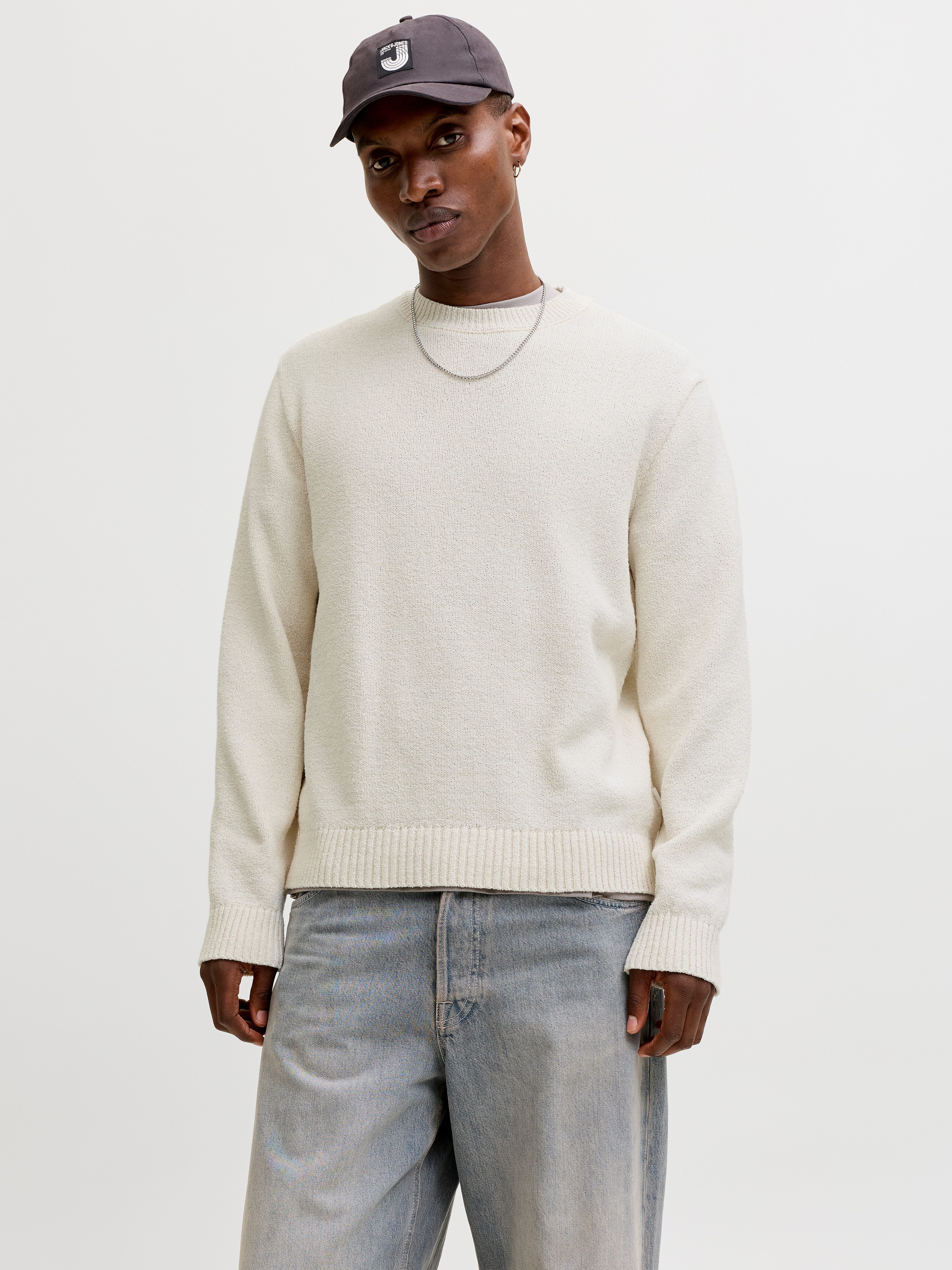 Jack & Jones Rundhalspullover JORNORREBRO CATSKILLS KNIT CREW NECK SN