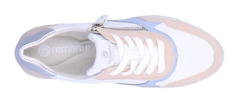 farblichen mit Sneaker Details weiß-rosé-kombiniert Remonte