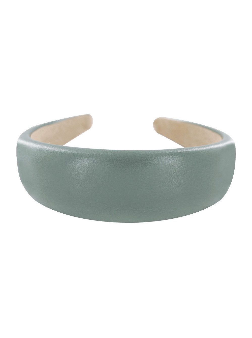 axy Haarreif breiter Haarreif in Kunstleder-Optik, Eleganter Damen Haarreif Haarband