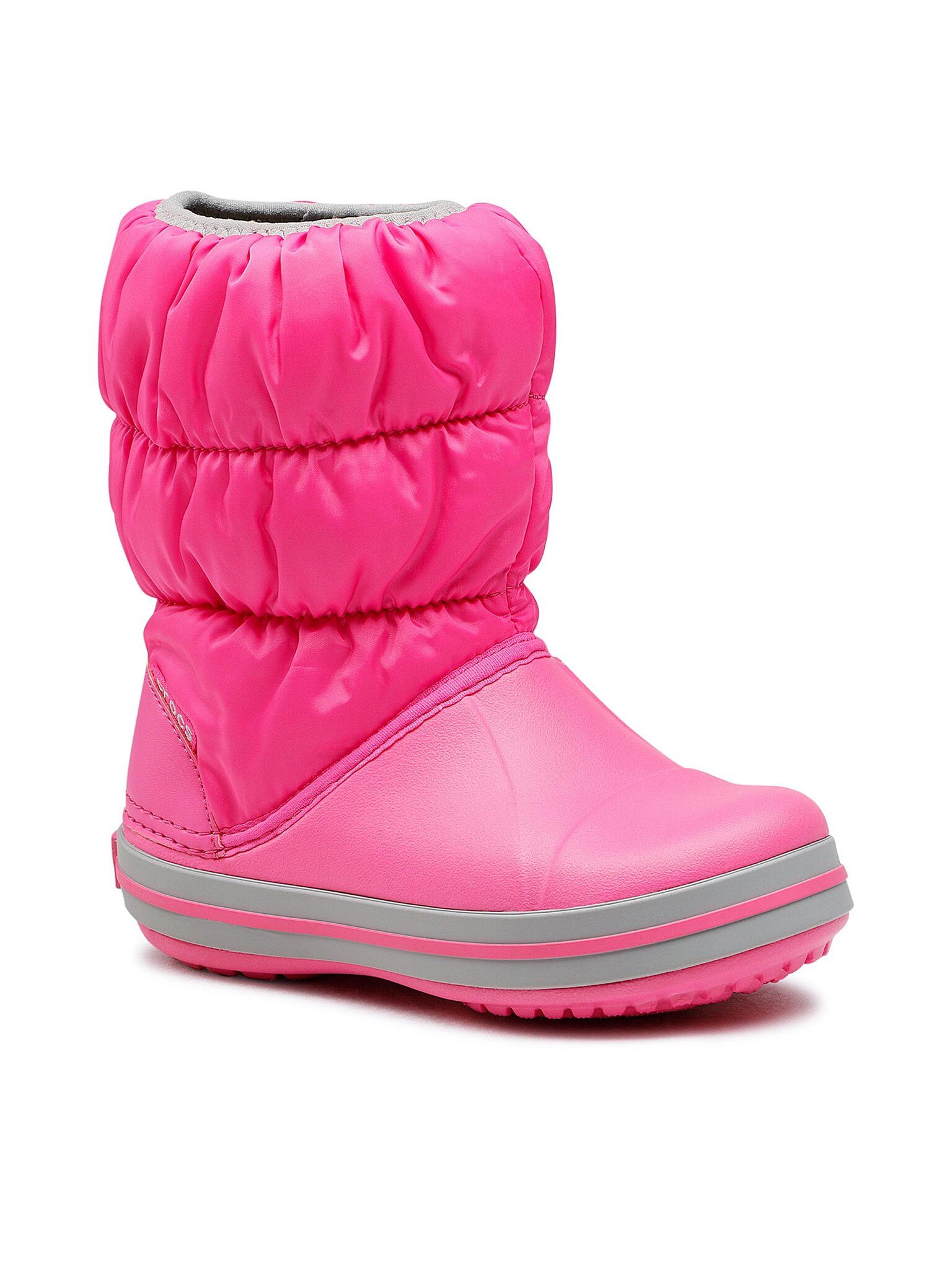 Crocs Mädchen Schneestiefel CROCS WINTER PUFF BOOT T 14613-6TR Rosa Ro Snowboots