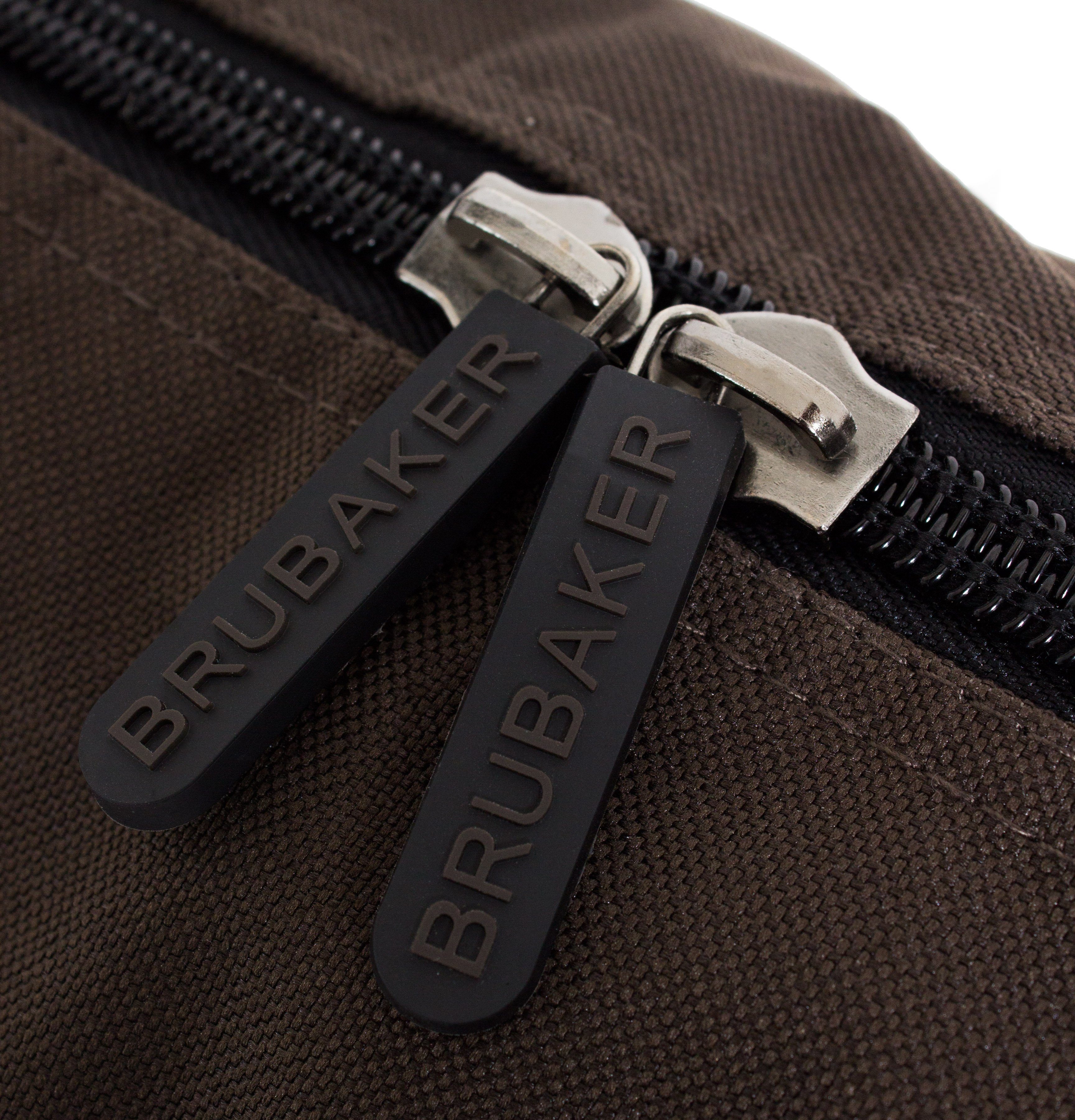 BRUBAKER Skitasche Carver Champion Ski Tasche - Braun (Skibag für Skier und Skistöcke, 1-tlg., reißfest und schnittfest), gepolsterter Skisack mit Zipperverschluss