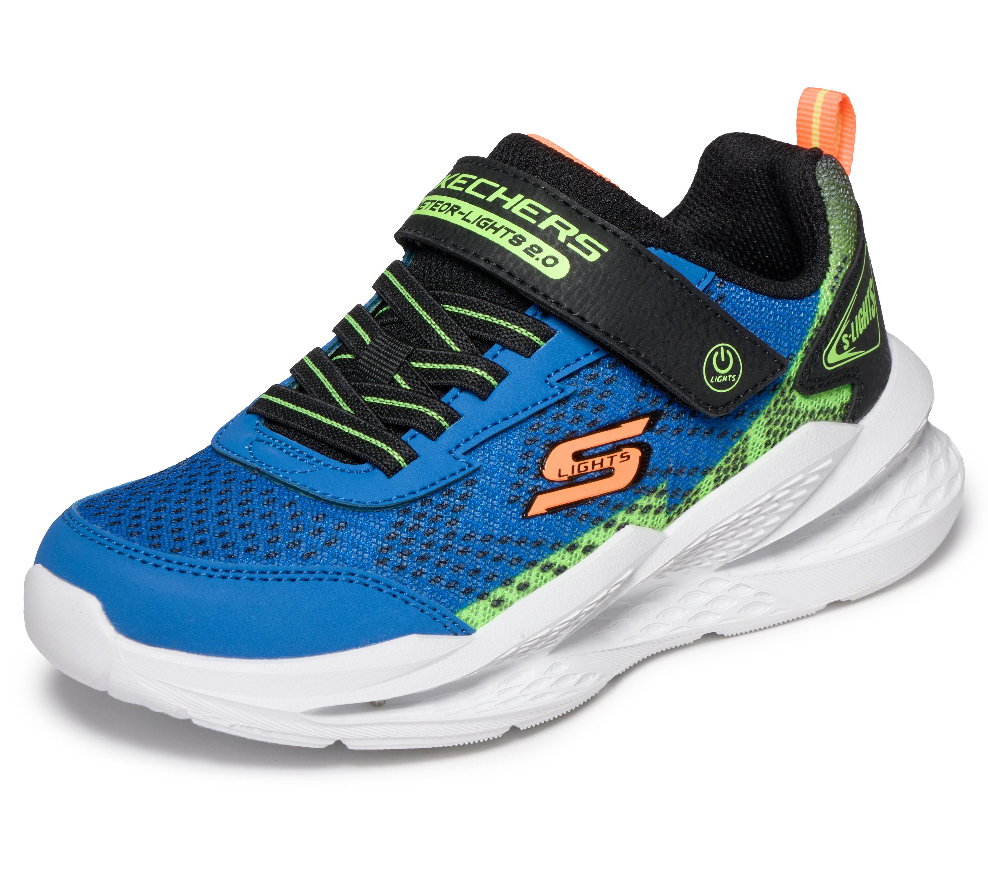 Skechers SKECHERS METEOR-LIGHTS 2.0 Sneaker Sportschuh mit Klett, Größenschablone zum Download