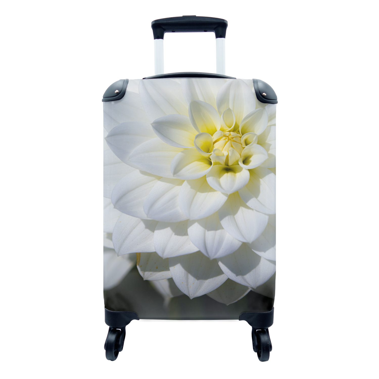 Rollen, Blütenblätter - Blumen MuchoWow Reisekoffer - Handgepäck Ferien, Trolley, rollen, für 4 mit Reisetasche Handgepäckkoffer Weiß,
