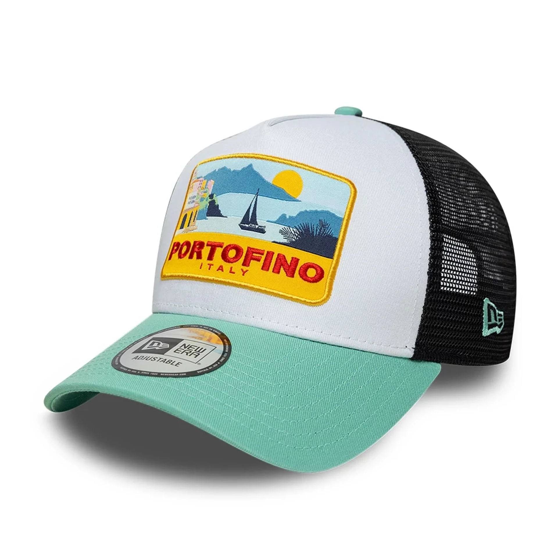 New Era Baseball Cap Cap New Era Portofino NE Location Patch (1-St) Pastellgrüne Unterseite