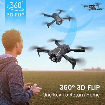 Mingfuxin Faltbare Drohne mit Kamera für Anfänger, RC Quadcopter Drohne (1080p, 1530p, mit App WIFI FPV Live-Video Höhenhaltung Headless-ModusOne-Key-Abheben)