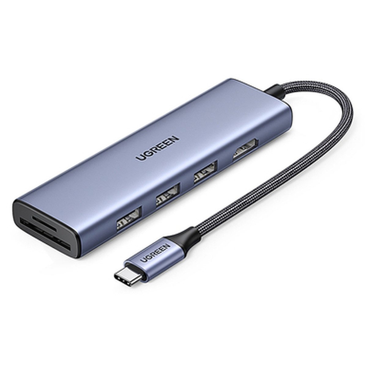 UGREEN HUB Ugreen CM511.2m0956A 6in1 USB-C HDMI 3x USB-A 3.0SD TF USB-Adapter