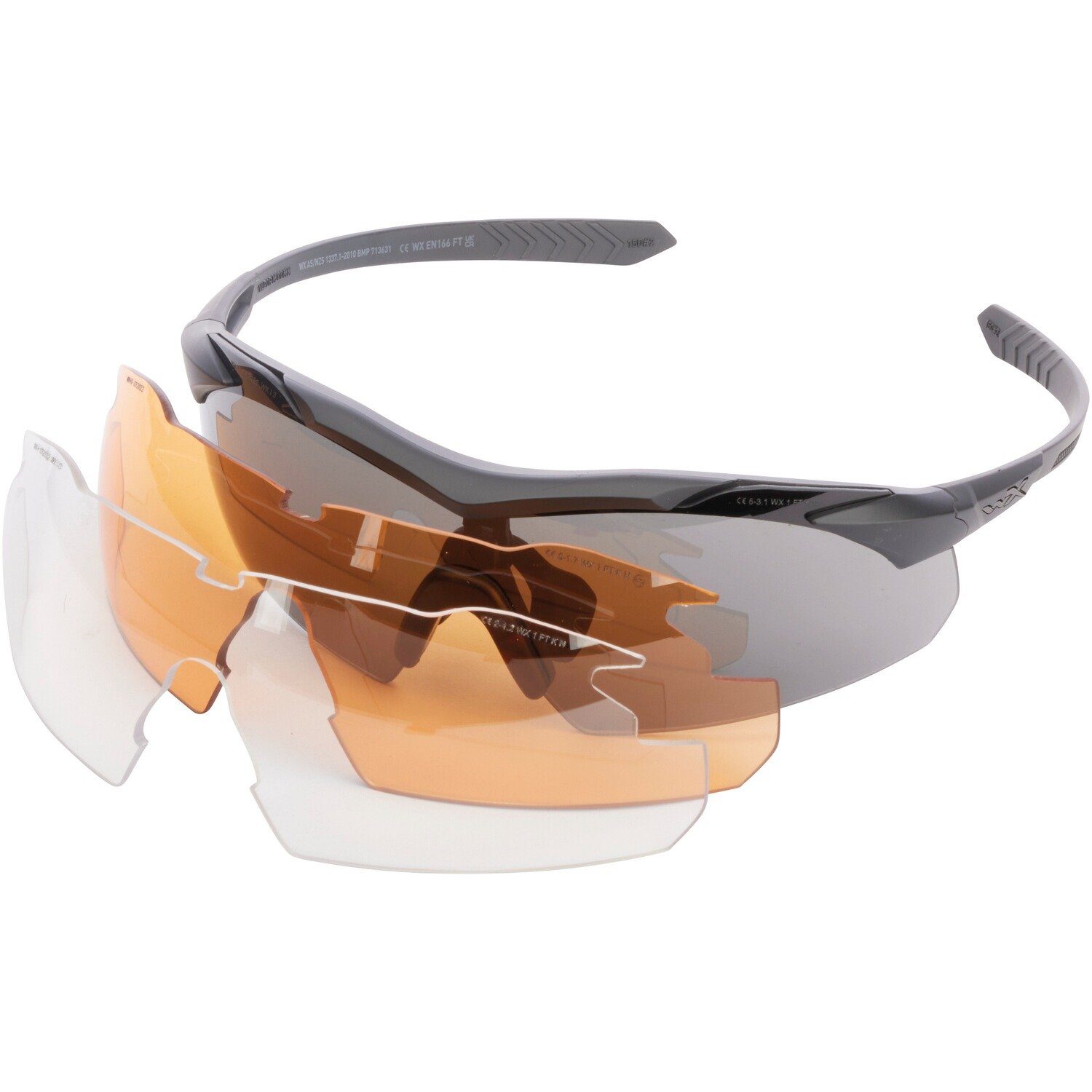 Wiley X VAPOR COMM 2,5 Sonnenbrille Für Herren – Mattes Bronceado, Polycarbonat-Gläser, Für Kommunikations-Headsets