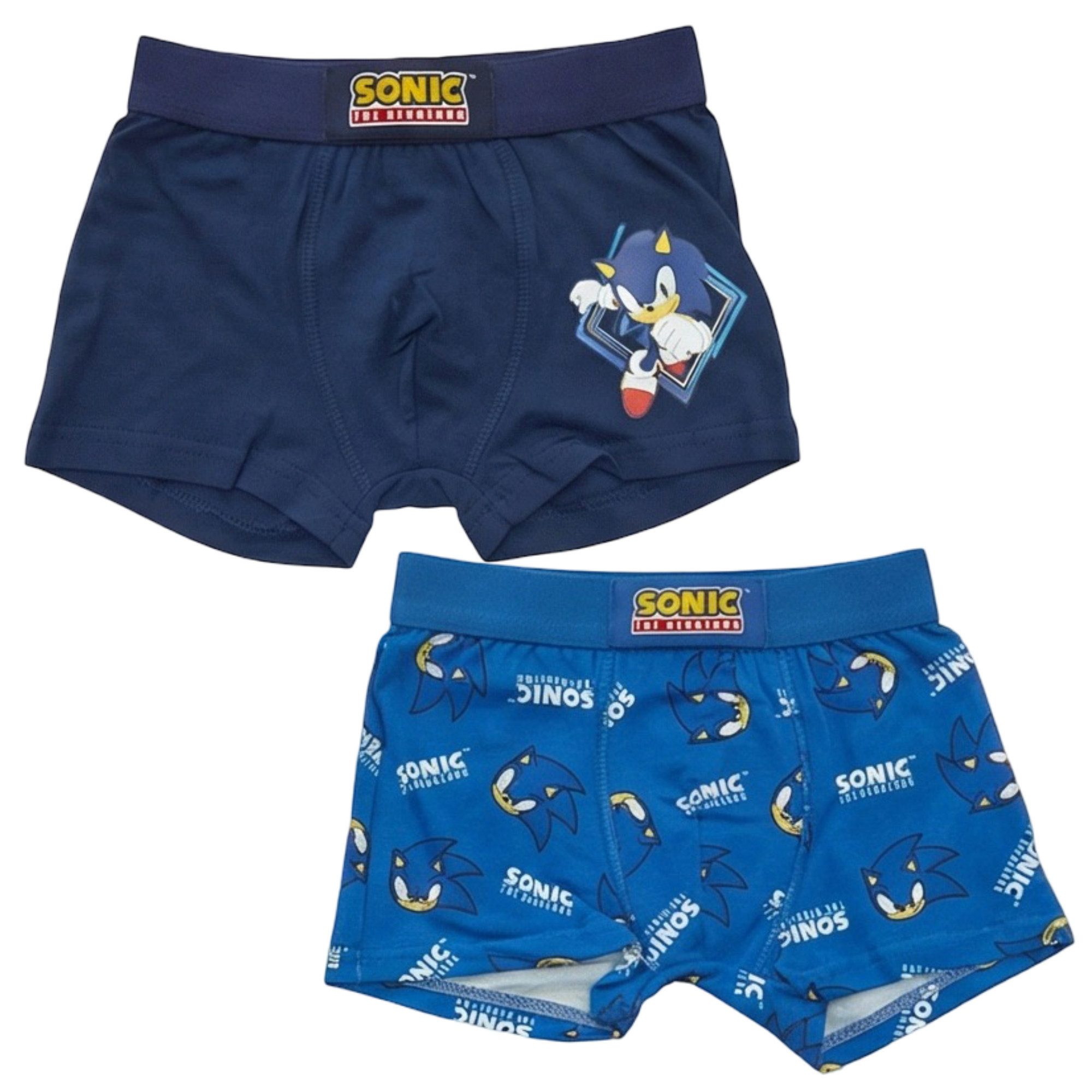 Sonic The Hedgehog Boxershorts Sonic the Hedgehog Jungen Boxershorts Unterhose 2er Pack (Spar-Set, 2-St) Gr. 104 bis 134