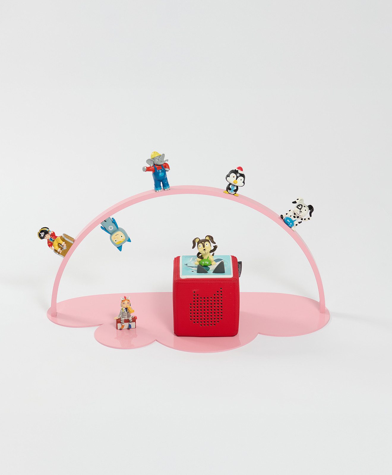 KAWENTSMANN Kinderregal für Toniebox & bis zu 100 Tonies Metall WOLKE - Standregal magnetisch, Regal, Magnetisch, Flexibel, Made In Germany, Pulverbeschichtet, Kratzfest