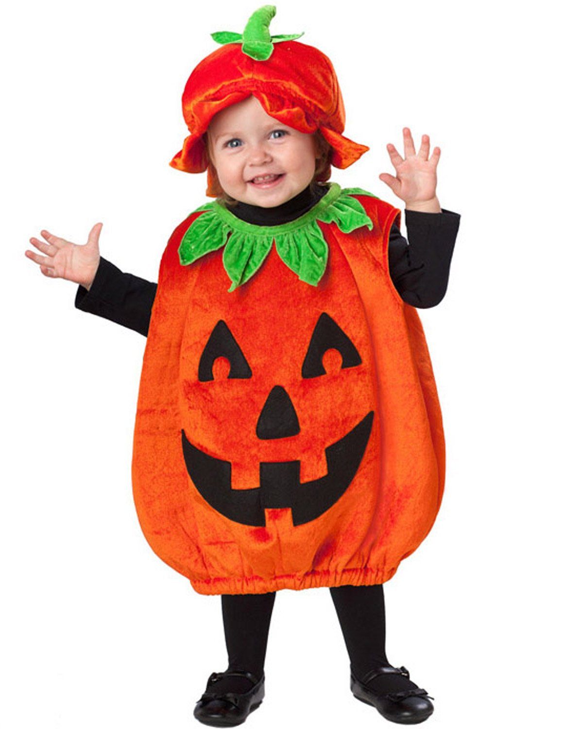 Amscan Vampir-Kostüm Halloween Babykostüm Kleiner Kürbis mit Hut, 12-2