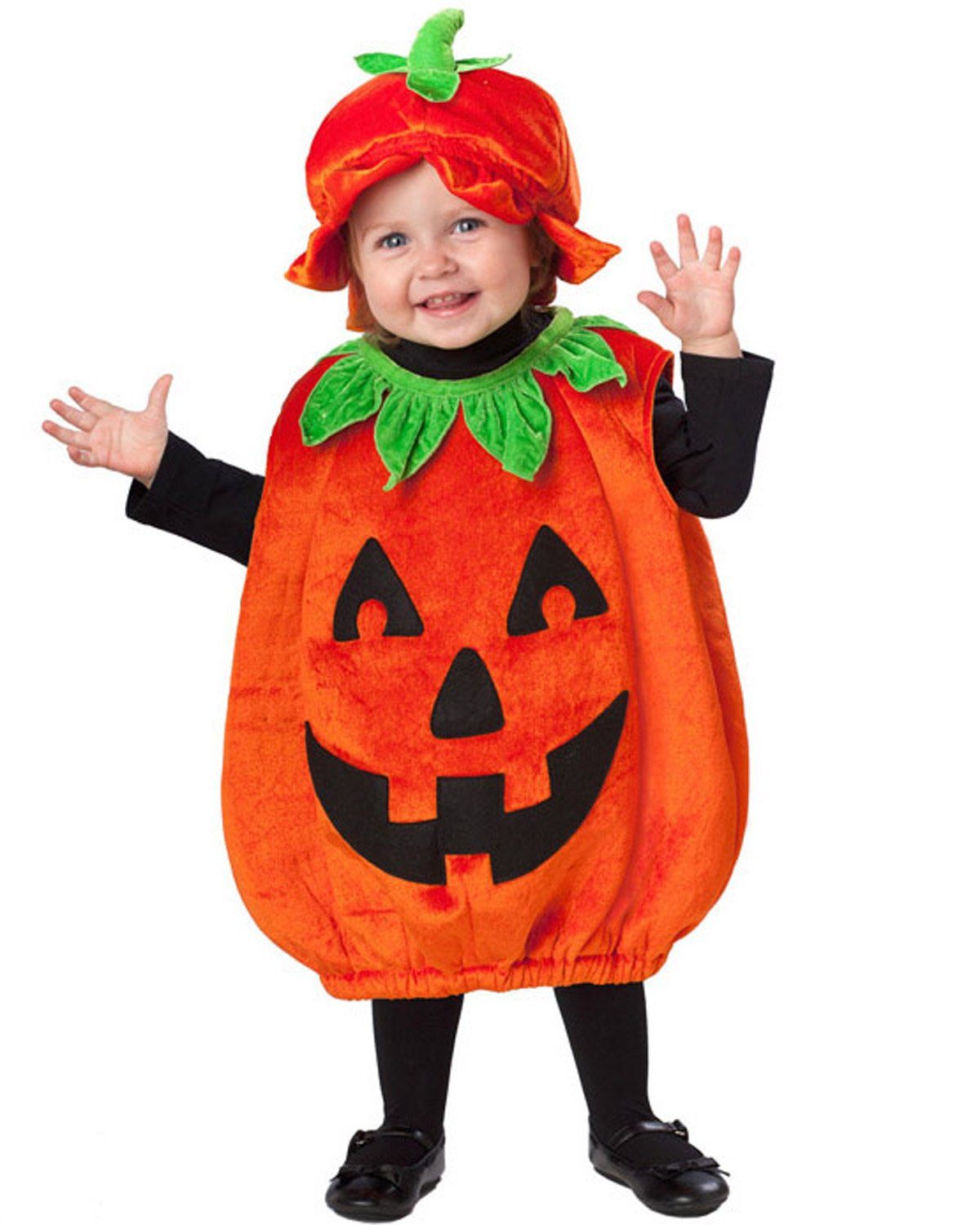 Amscan Kostüm Halloween Babykostüm Kleiner Kürbis mit Hut, 12-2