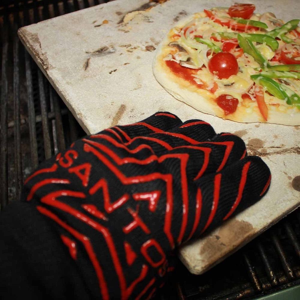 PROREGAL® Grillbesteck-Set Grill Handschuh, 1 bis hitzebeständig Paar, Universalgröße 500 °C