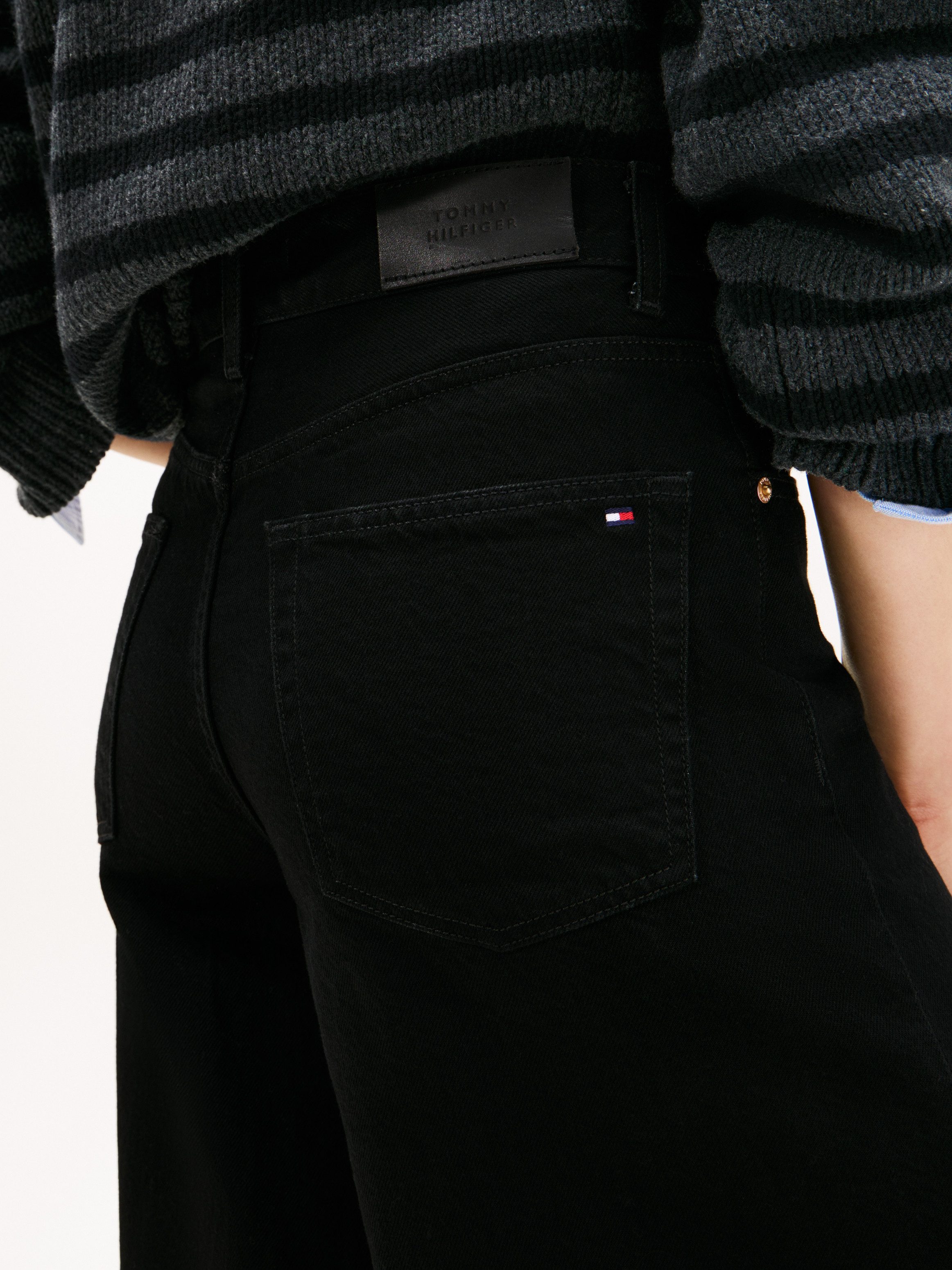 Tommy Hilfiger High-waist-Jeans DNM BLACK 70's WIDE LEG HW günstig online kaufen