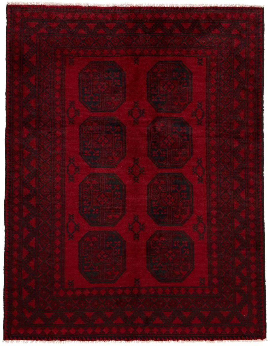 Orientteppich Afghan Akhche 143x191 Handgeknüpfter Orientteppich, Nain Trading, rechteckig, Höhe: 6 mm