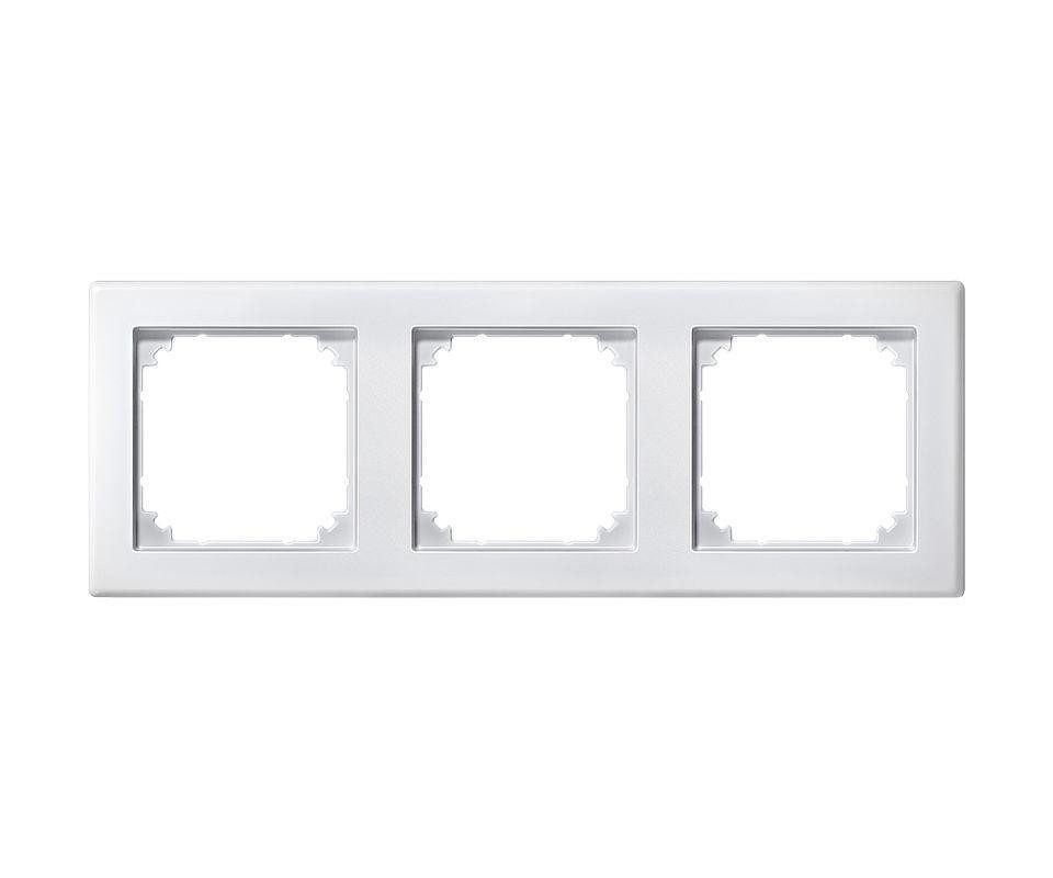 merten Выключатель Merten Abdeckrahmen 3-fach M-Smart polarweiß matt