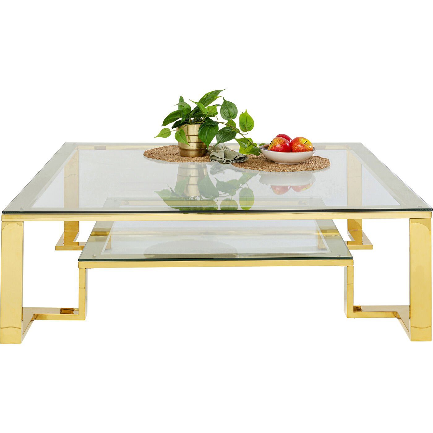 Kare Design Couchtisch Gold Rush, 120x120x40 cm