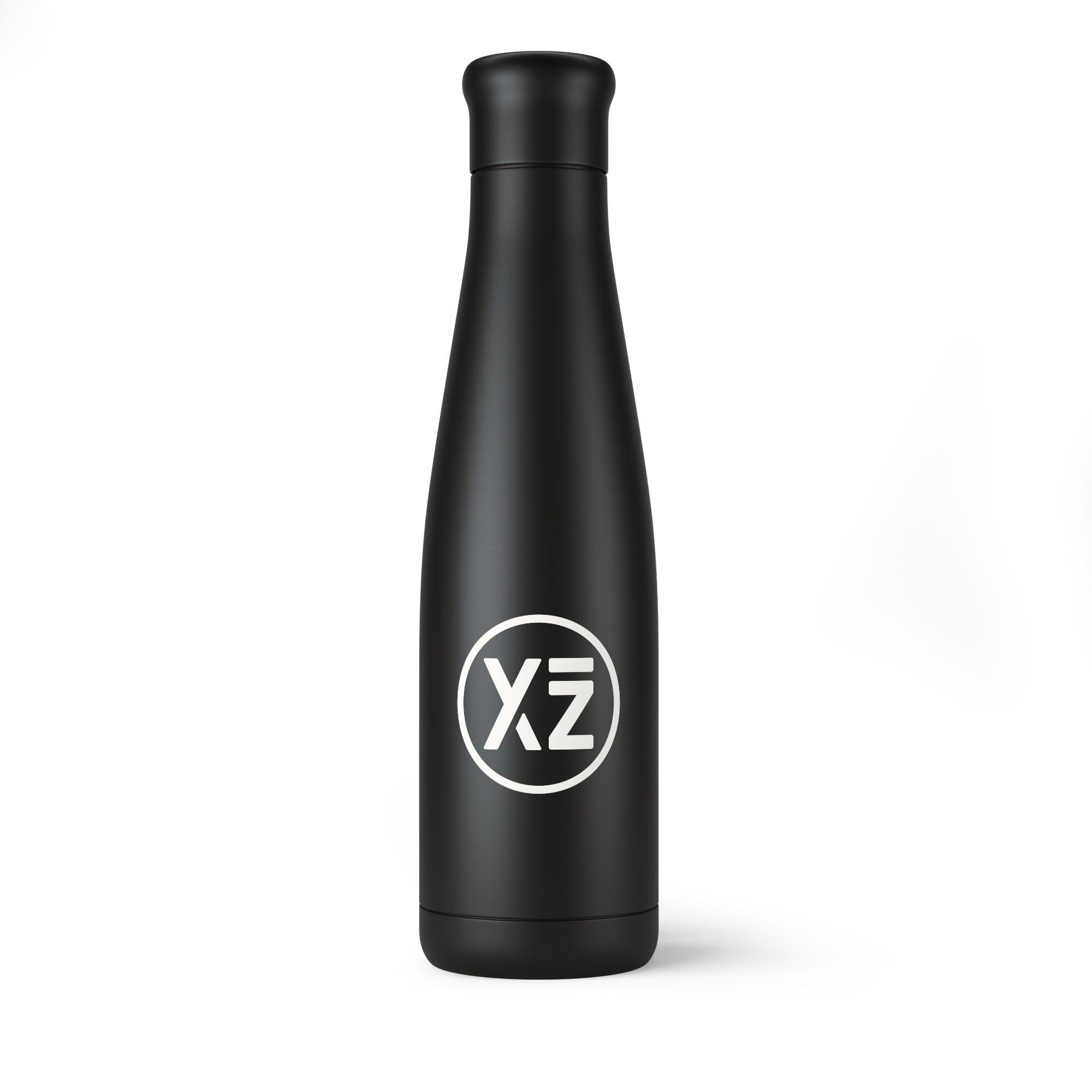 YEAZ Isolierflasche INTENSE isolier-trinkflasche, Doppelwandige Isolier-Trinkflasche aus Edelstahl schwarz