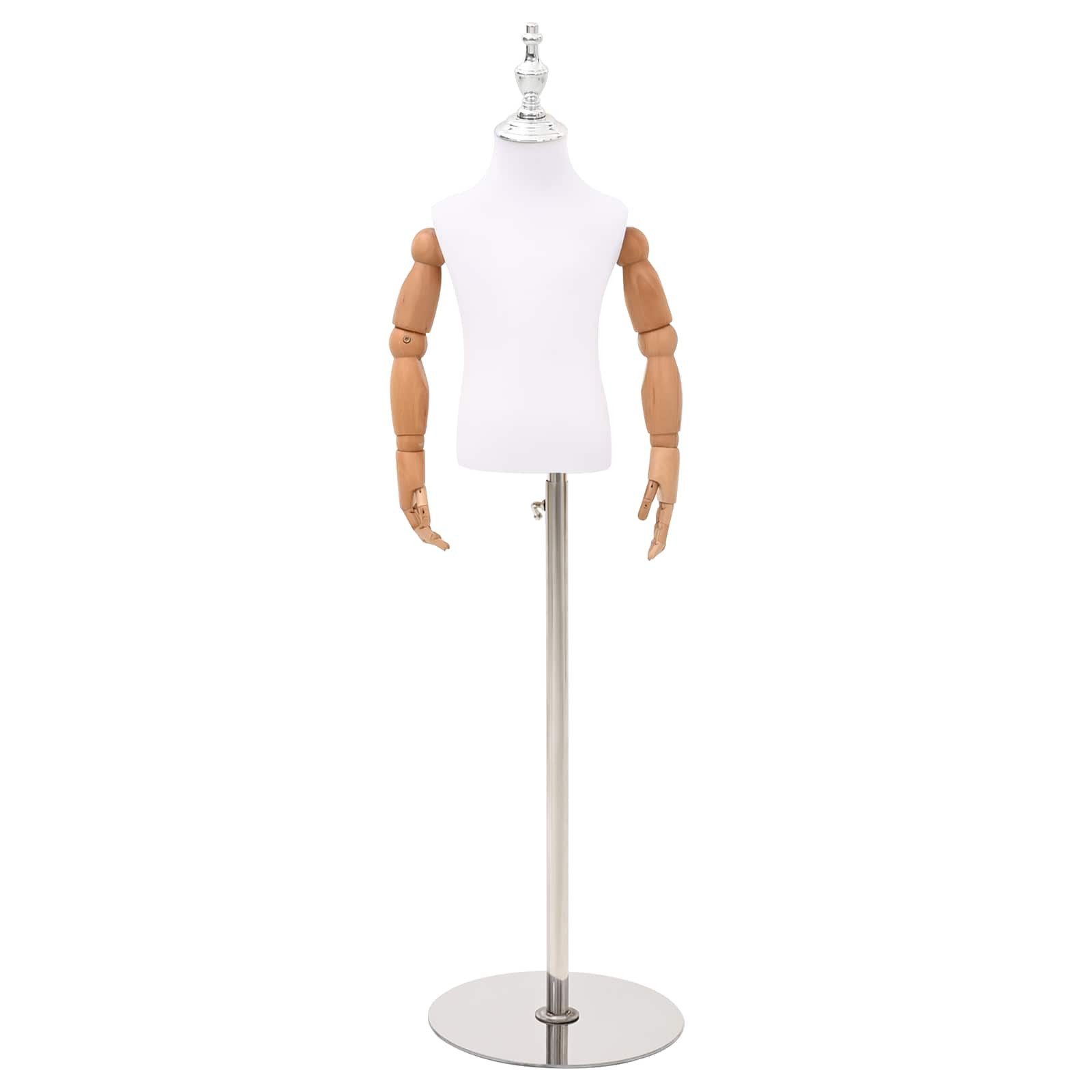 vidaXL Kunsthaarperücke Verstellbares 120-157 cm Mannequin mit Basis Unisex PP Weiß