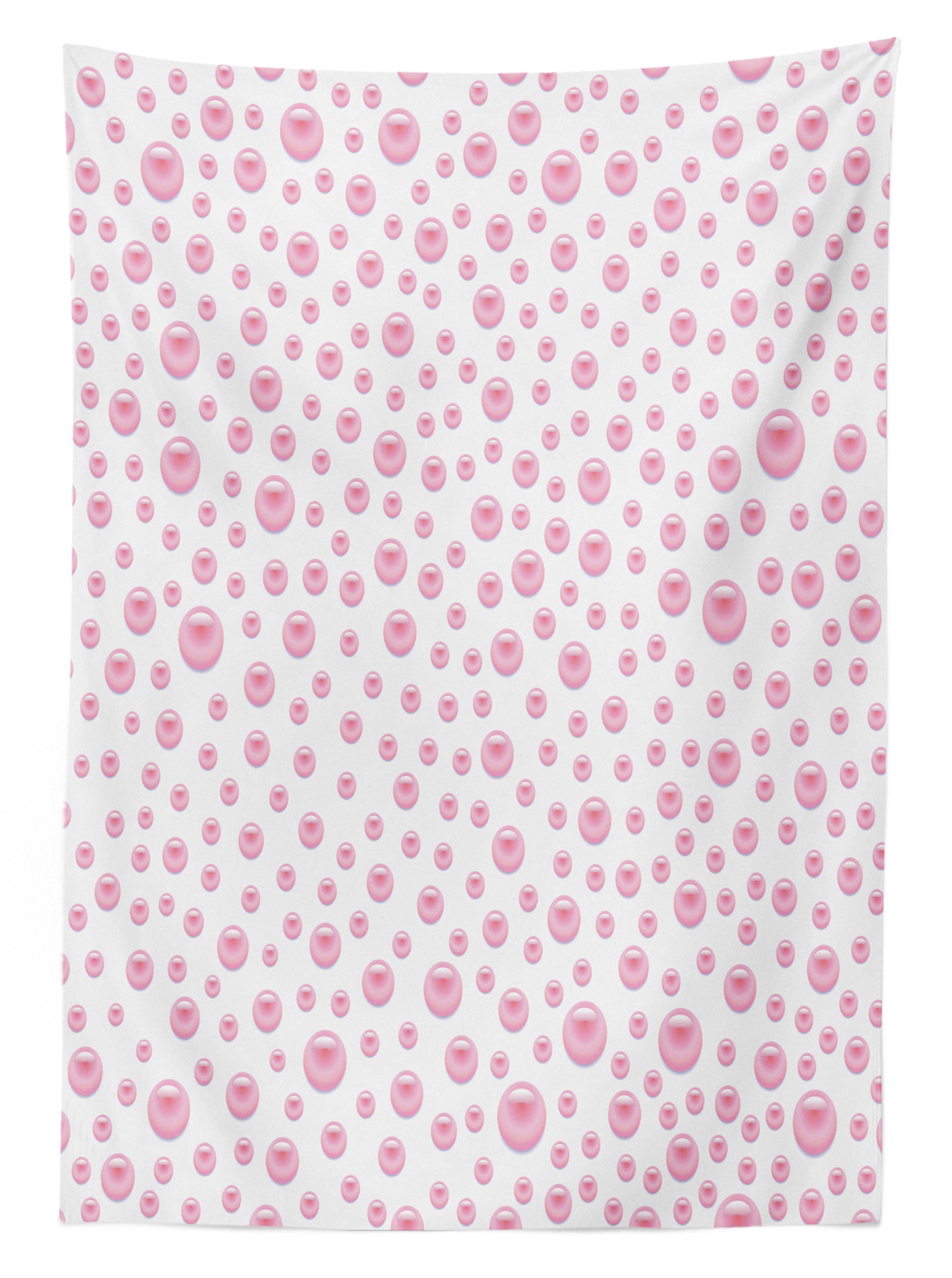 Für Waschbar Tischdecke Abakuhaus Pearls Klare Baby-Rosa-Braut Farbfest Außen geeignet Theme den Farben, Bereich