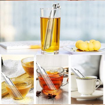 PFCTART Teekocher Edelstahl Tee Infuser Blatt Lose Filter Diffusor Becher, für die Zubereitung von Kräuter- und Teemischungen
