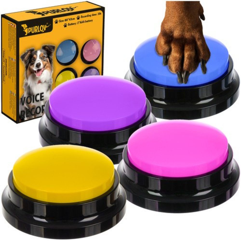 Purlov Tier-Intelligenzspielzeug Hundespielzeug Tiergeräuschknöpfe, ABS, Sp günstig online kaufen