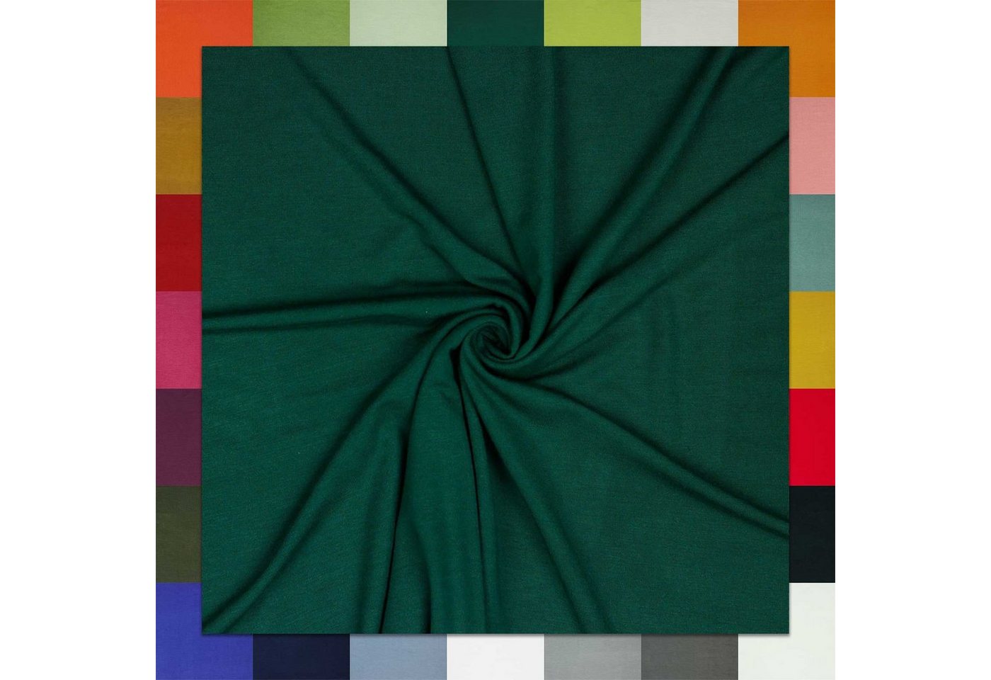 Thumbnail - maDDma Stoff 0,5m Modaljersey Meterware Modalstoff Modal Jersey Tencel™ Modal, tannengrün