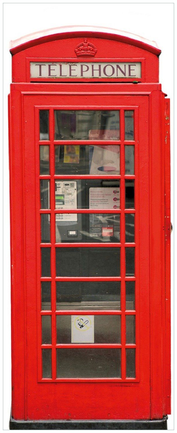 Wallario Memoboard London Rote Telefonzelle
