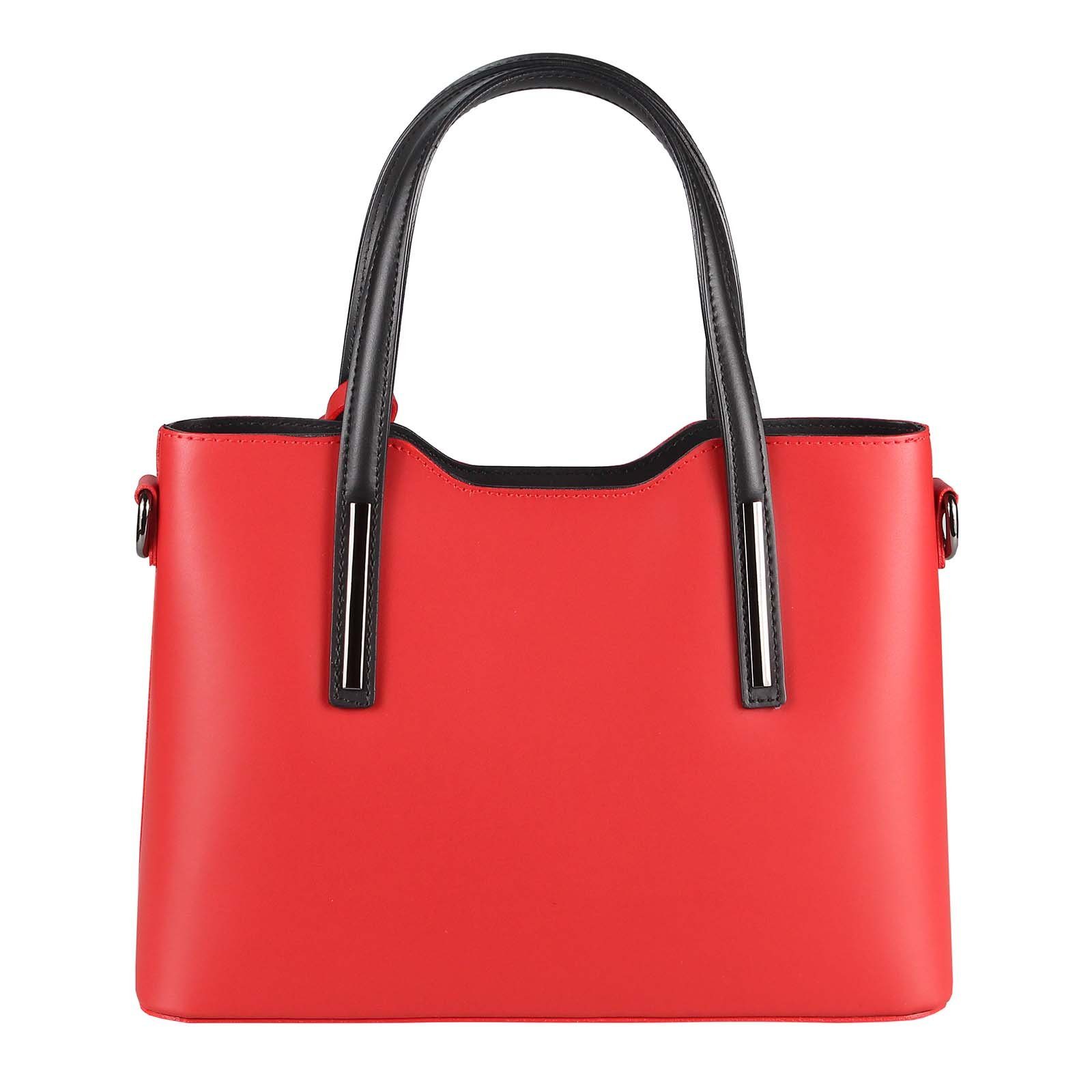 ITALYSHOP24 Schultertasche Made in Italy Damen echt Leder Henkeltasche Shopper Lederhandtasche, Italienische Umhängetasche Cross Over Body Hobo Bag, Premium Qualität