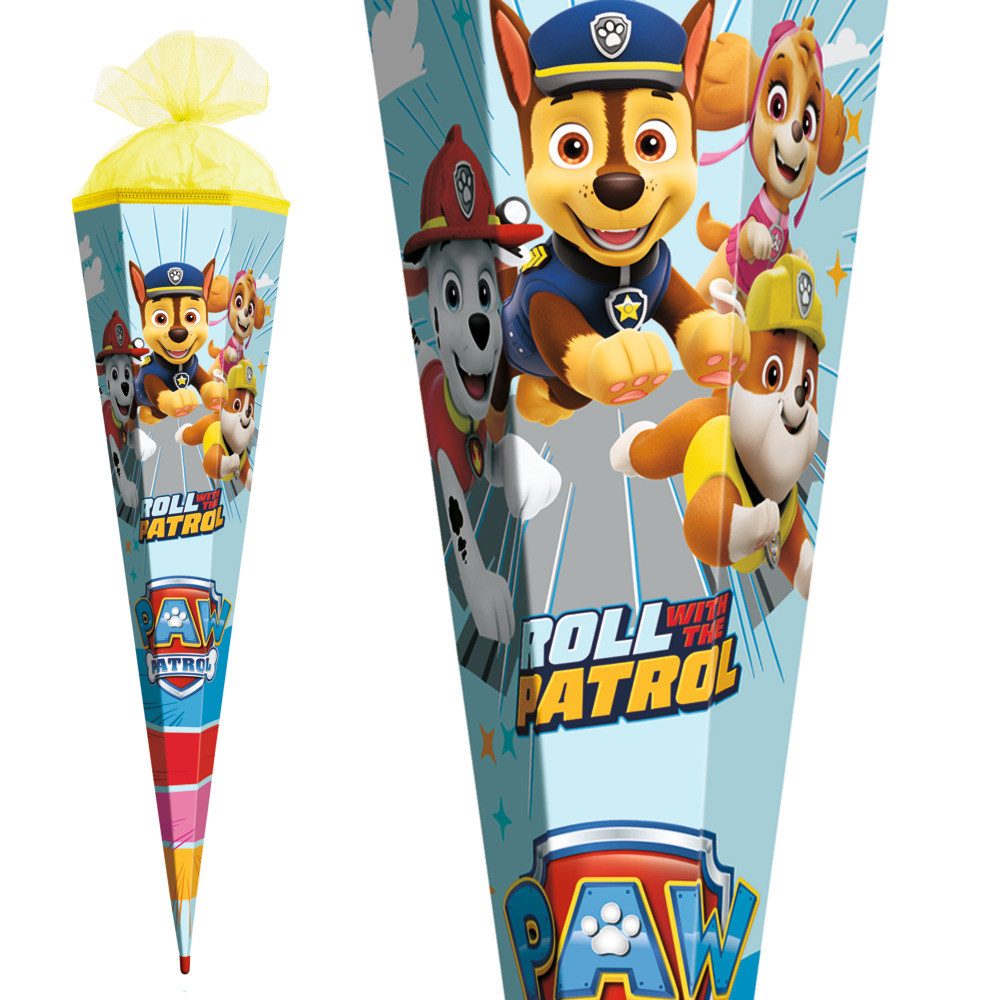 Roth Schultüte Roth Schultüte PAW PATROL eckig Schutzspitze Tüllverschluss 85cm