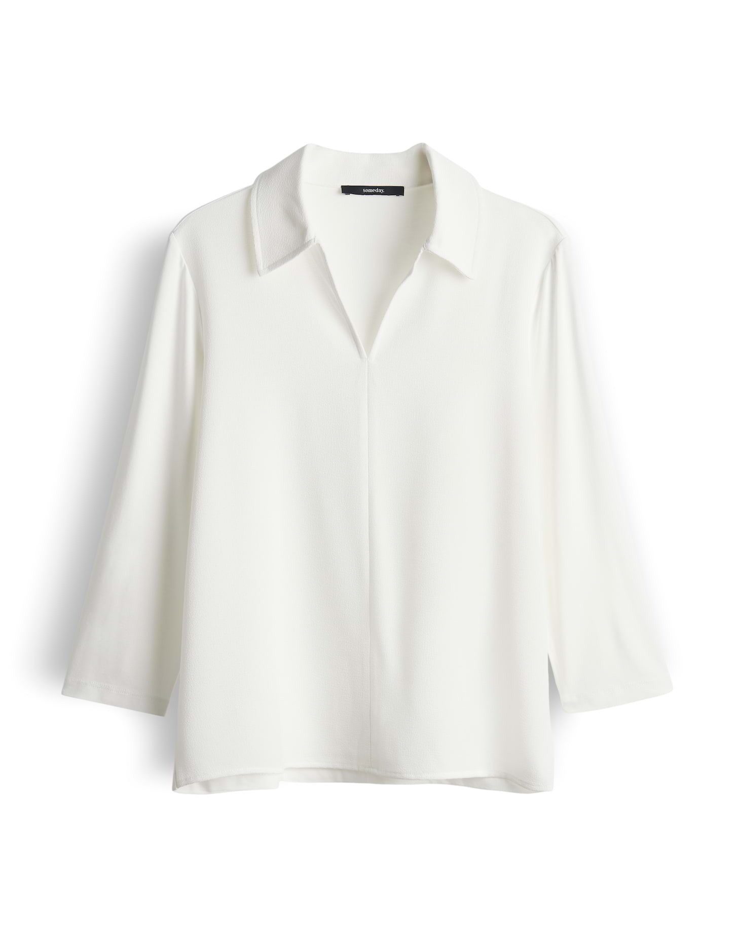 someday Poloshirt Keora Poloshirt aus Webware mit weichem Griff Schmale Pas günstig online kaufen