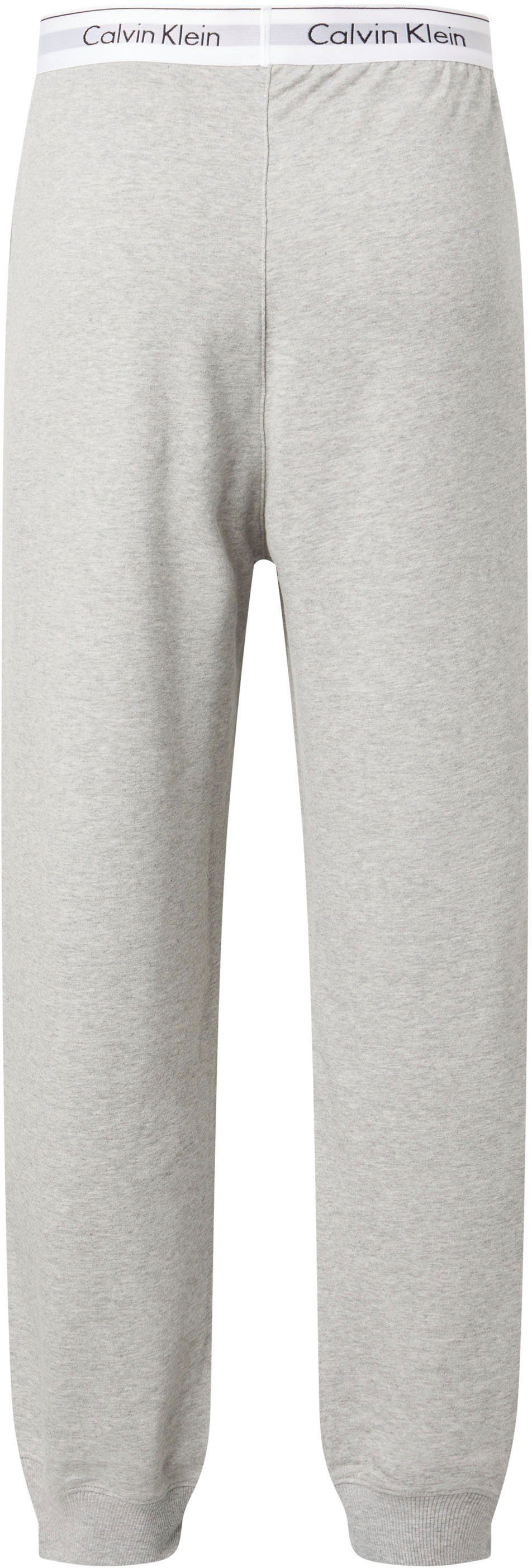 Calvin Klein Underwear Sweathose mit - Logoschriftzug meliert Calvin am grau Klein Wäschebund