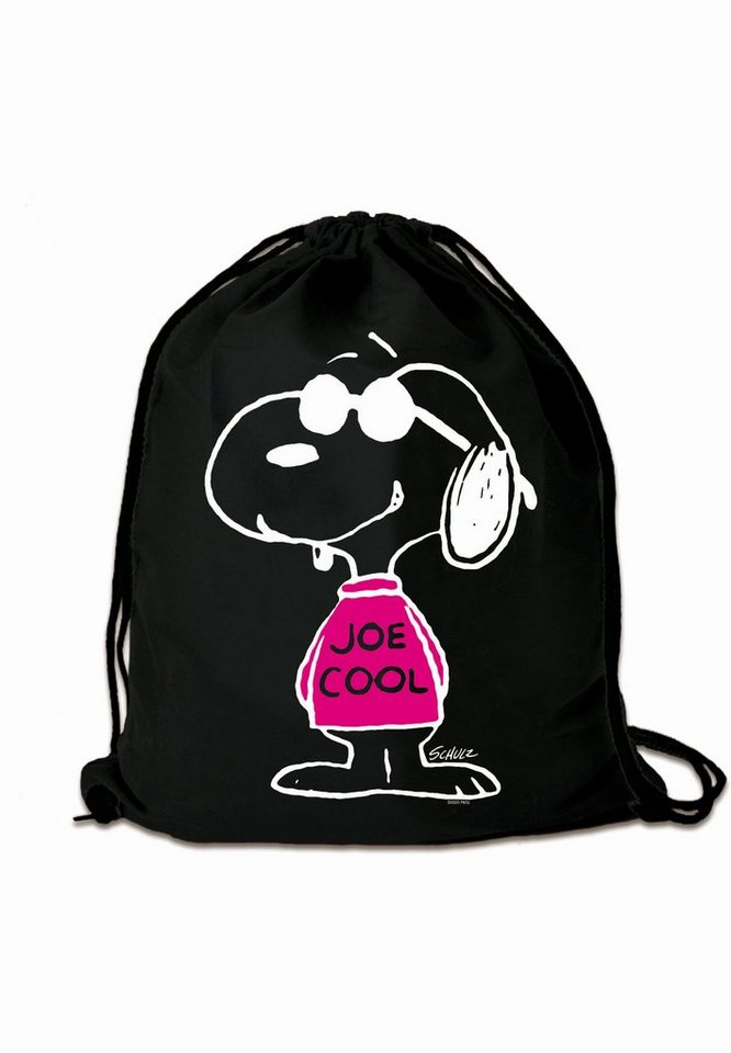 LOGOSHIRT Kulturbeutel Turnbeutel Peanuts - Snoopy Joe Cool, mit lizenziertem Print