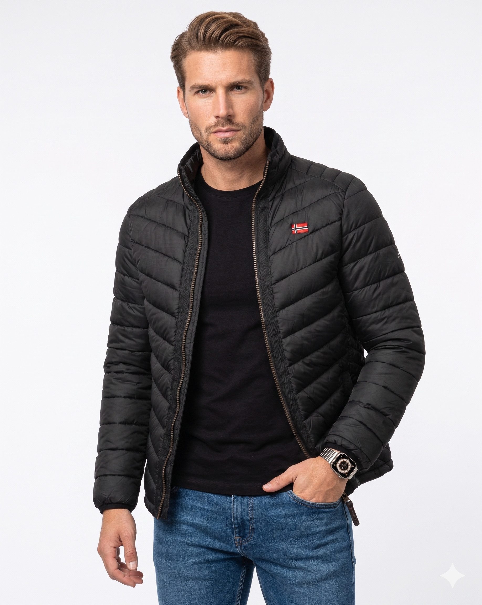 Geographical Norway Steppjacke Herren leichte Übergangsjacke für Frühling & Herbst