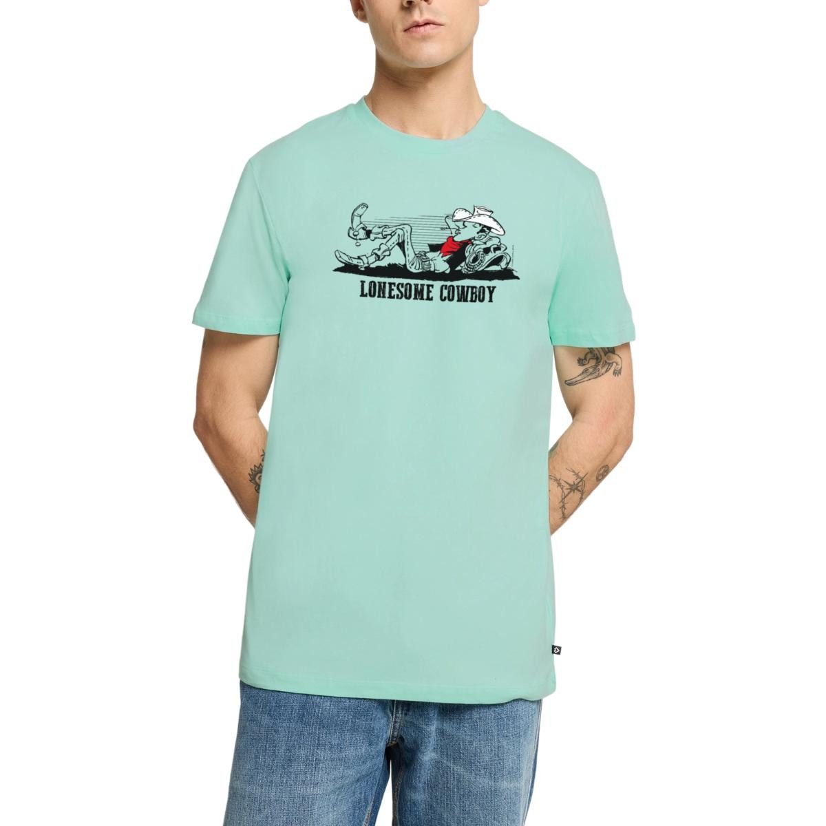 Spreadshirt T-Shirt Lucky Luke Lonesome Cowboy Männer Premium T-Shirt (1-tlg)