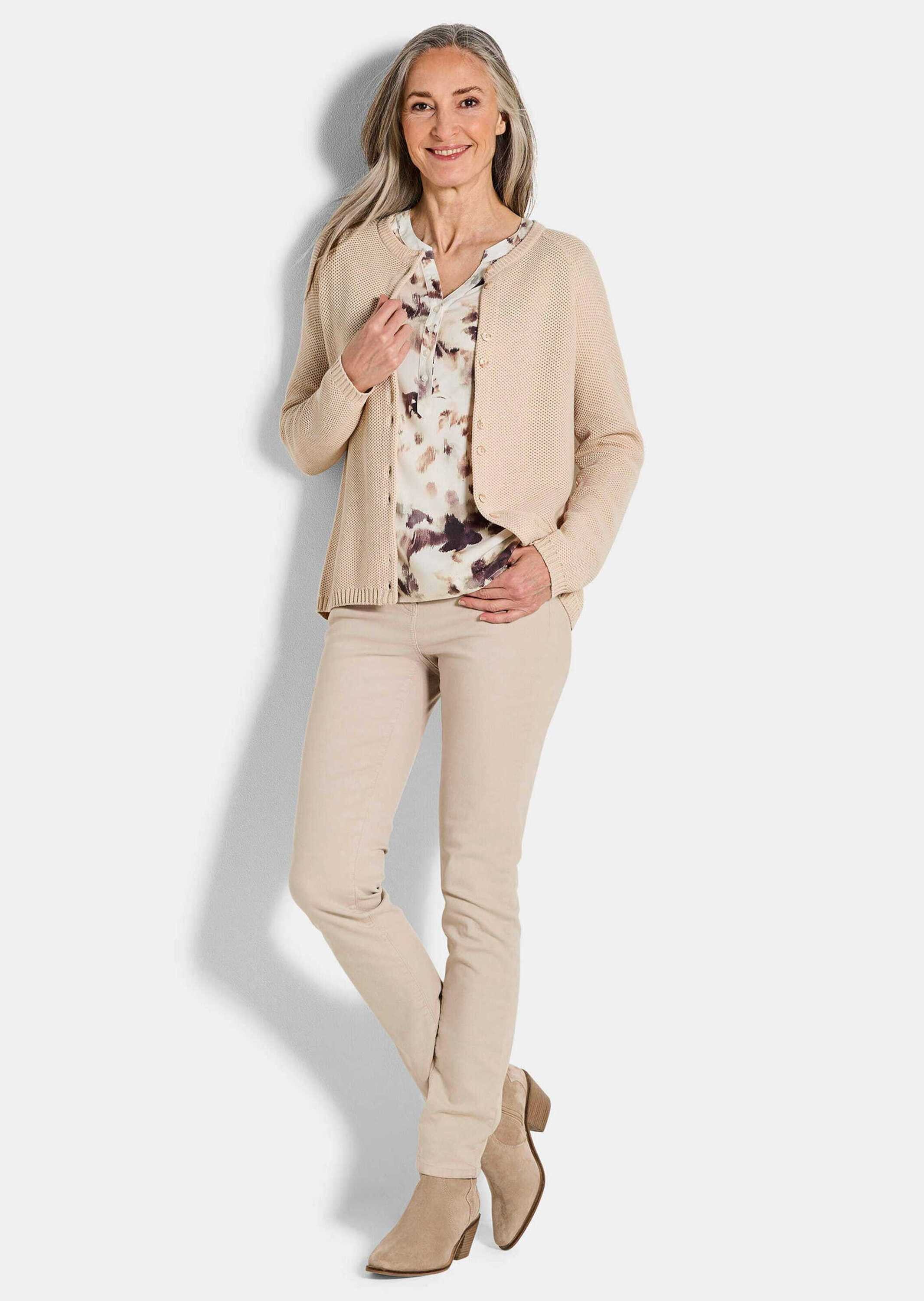 GOLDNER Strickjacke Strickjacke aus reiner Baumwolle günstig online kaufen